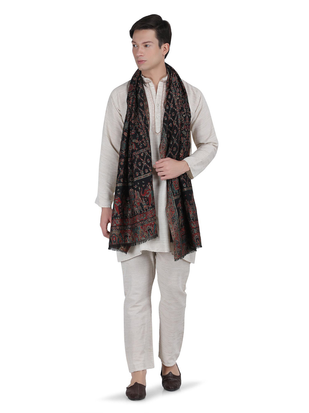 Stole & Yarn Adults Woven Design Stoles