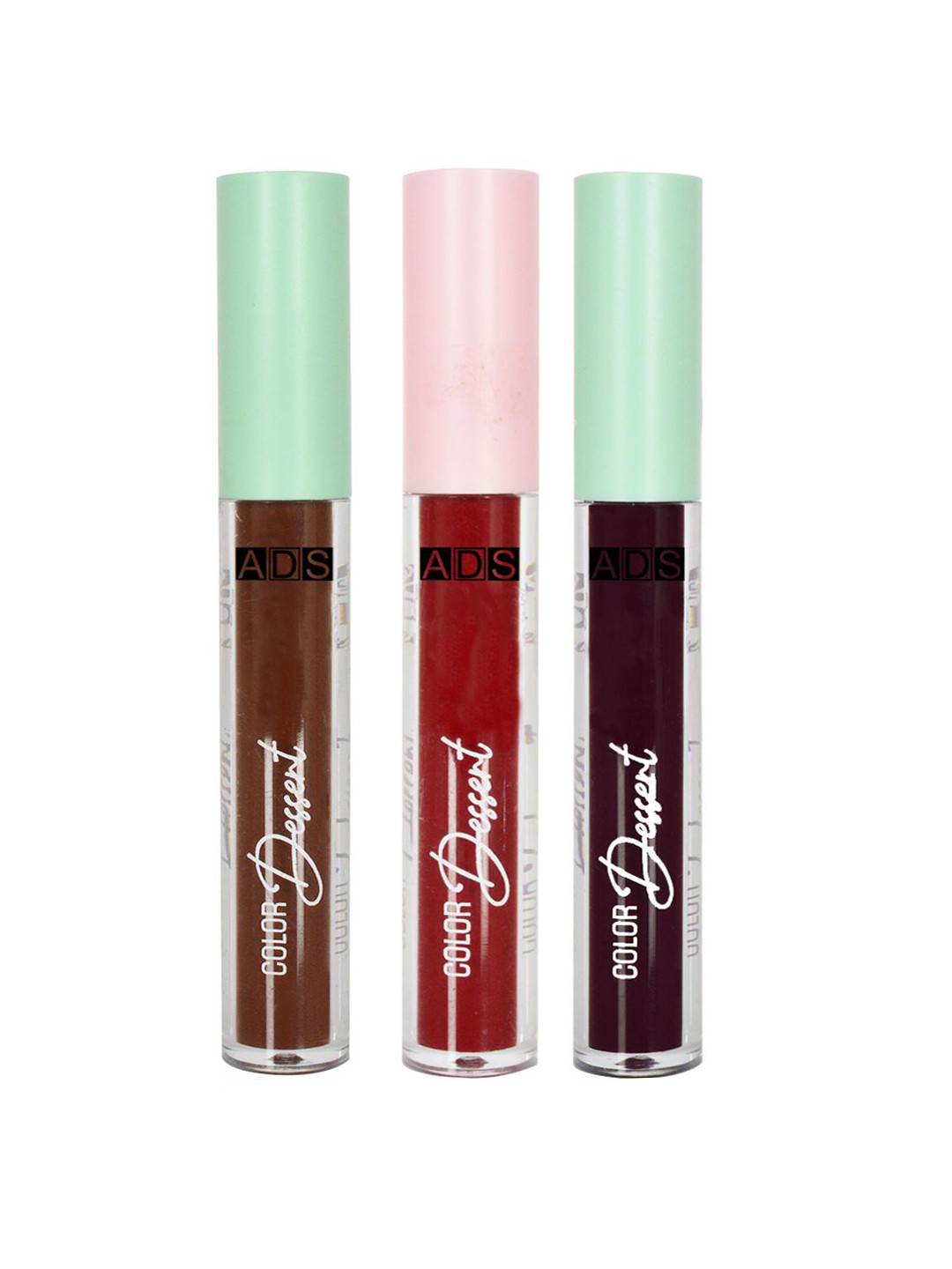 A.D.S Set Of 3 Ultra Long-Lasting Liquid Matte Lipstick-4ml Each-12-19-18