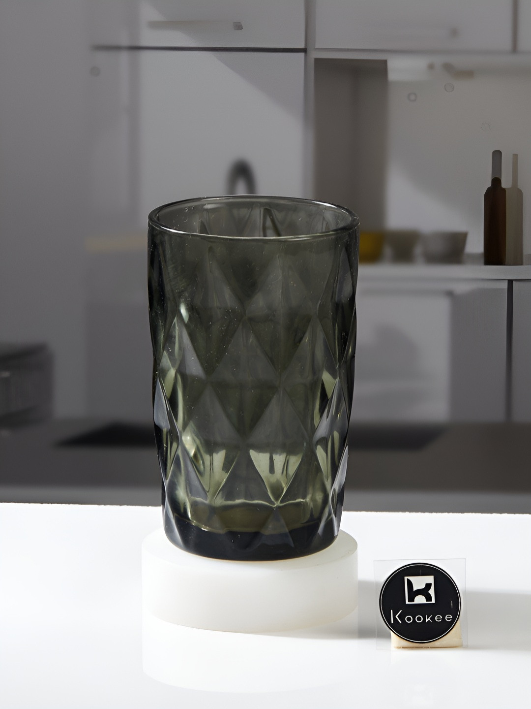 Kookee Green Crystal Drinking Glass 300ml