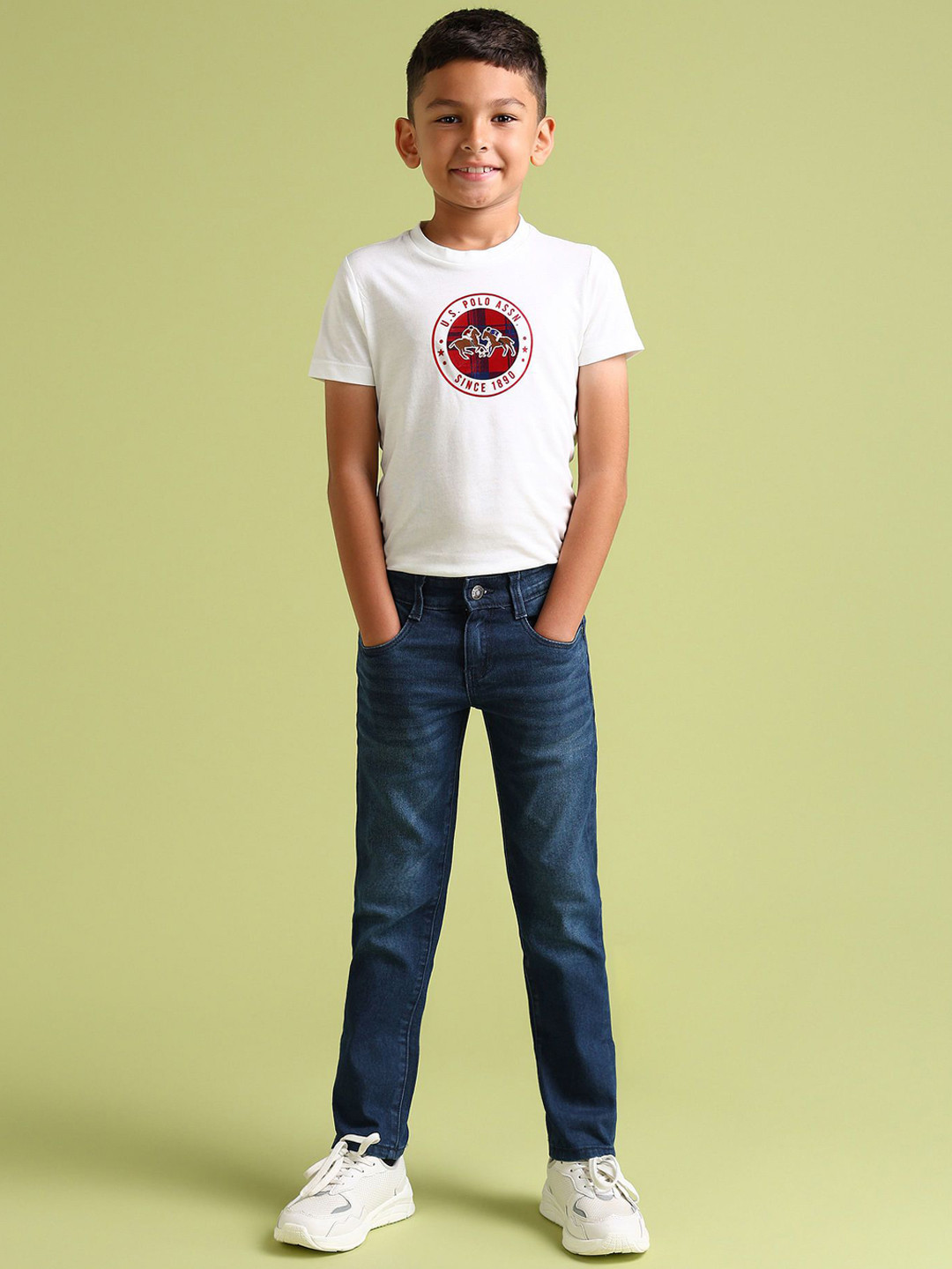 U.S. Polo Assn. Kids Boys Skin Tight Cotton Skinny Fit Jeans