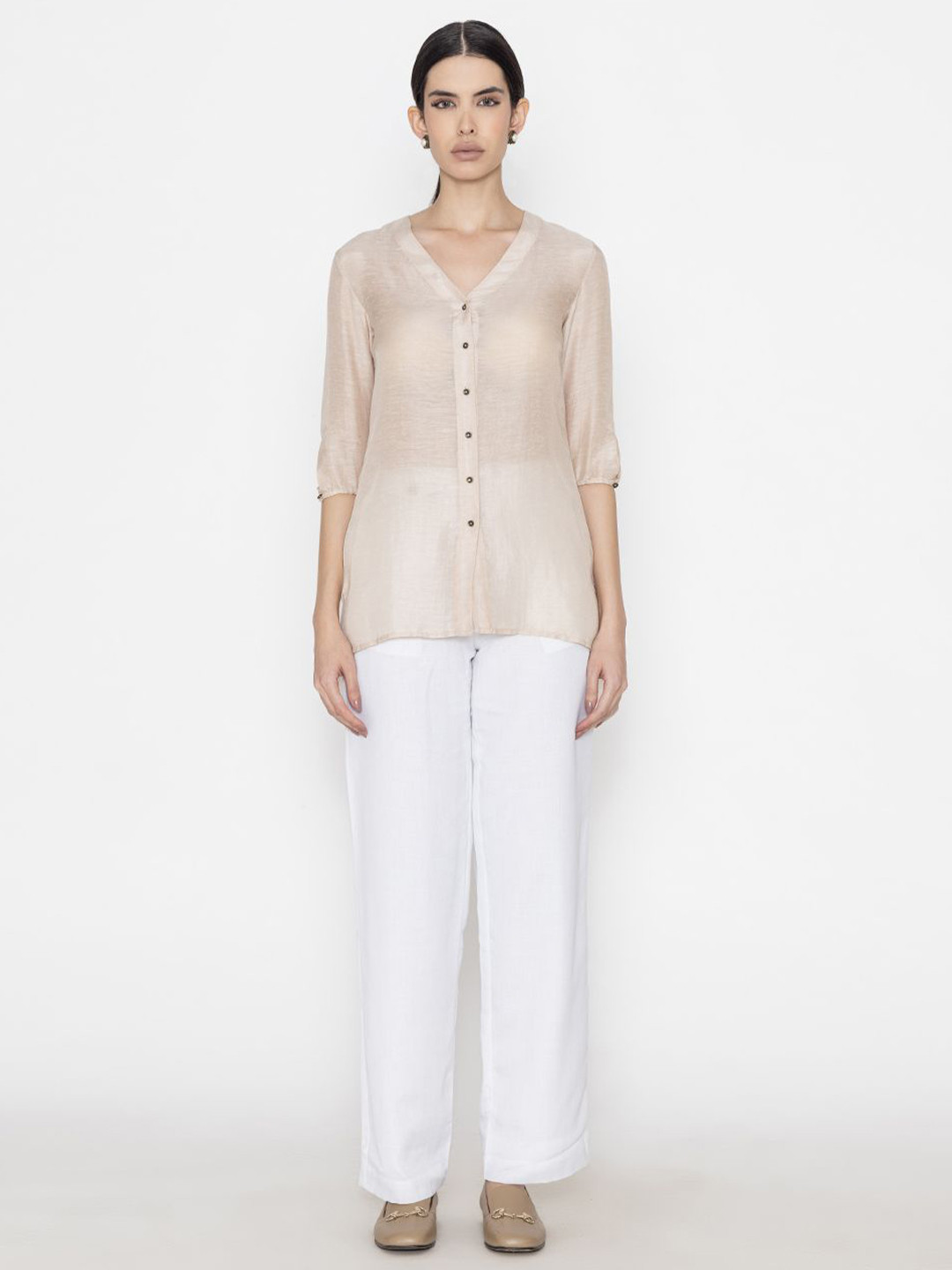 Contemponari Linen Top