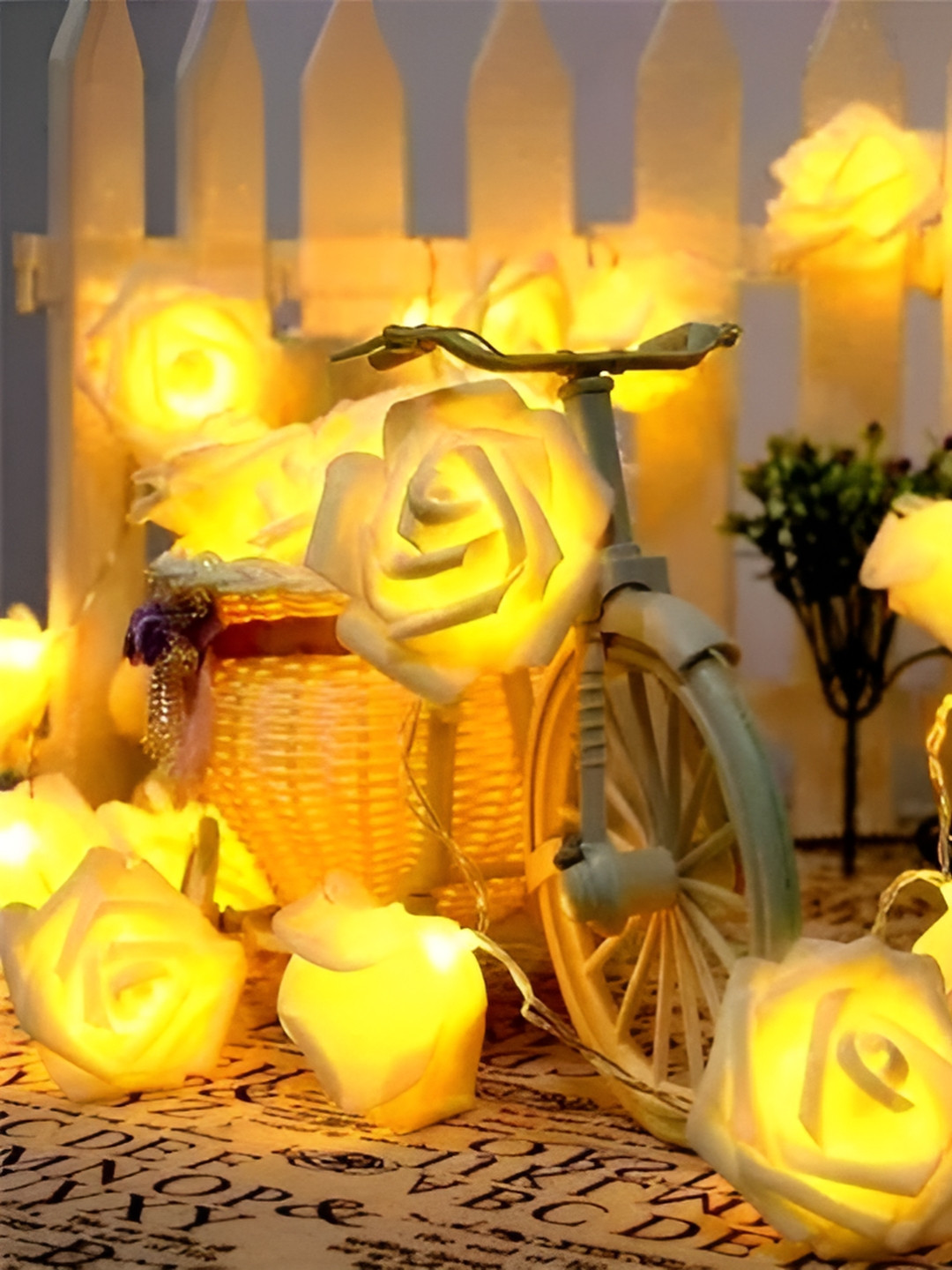 Homesake Yellow Flower Shape String Lights