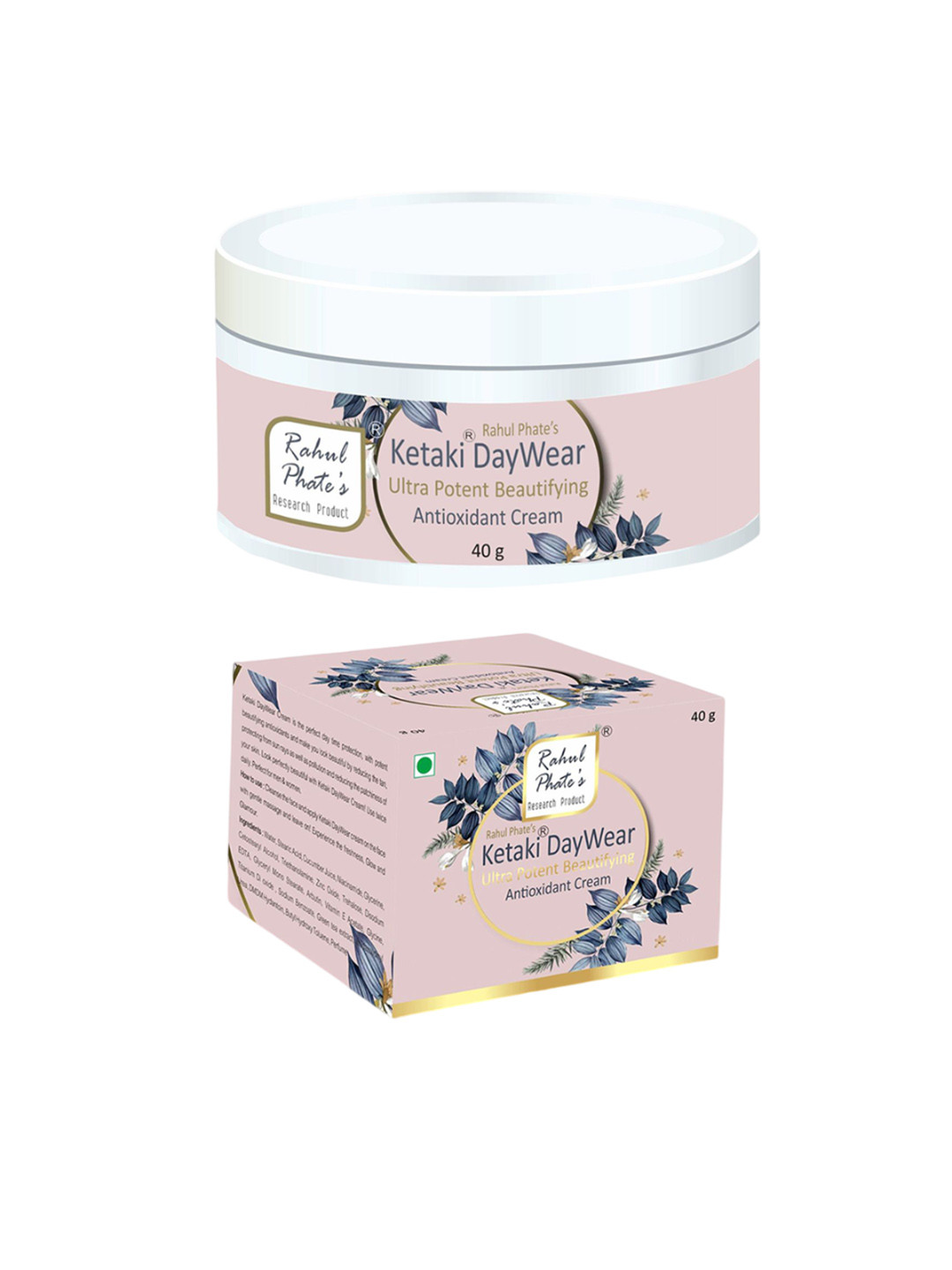 Rahul Phate Research Product Ketaki Daywear Ultra Potent Beautifying Antioxidant Cream 40g
