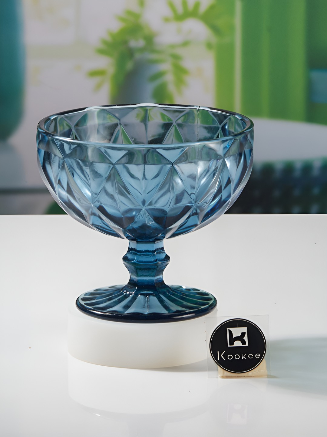 Kookee Blue Glass Serving Bowl - 300 ml
