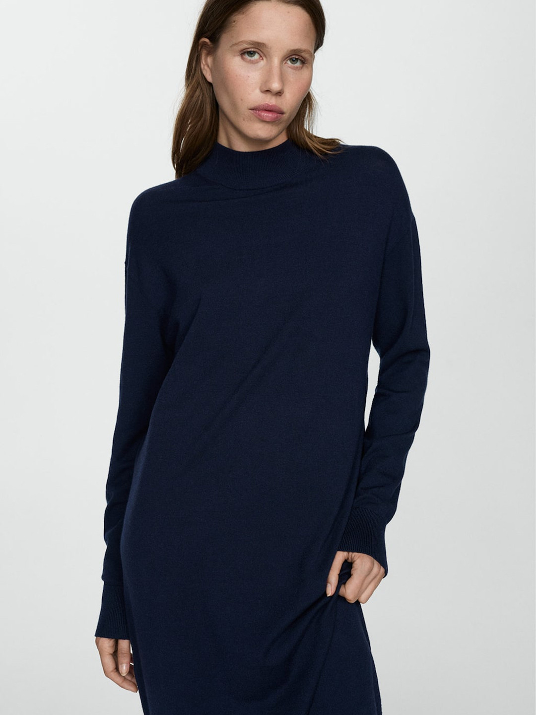 MANGO Knitted Jumper Midi Dress