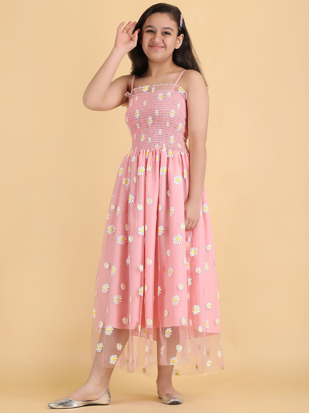 DEKLOOK Net Formal Fit & Flare Dress