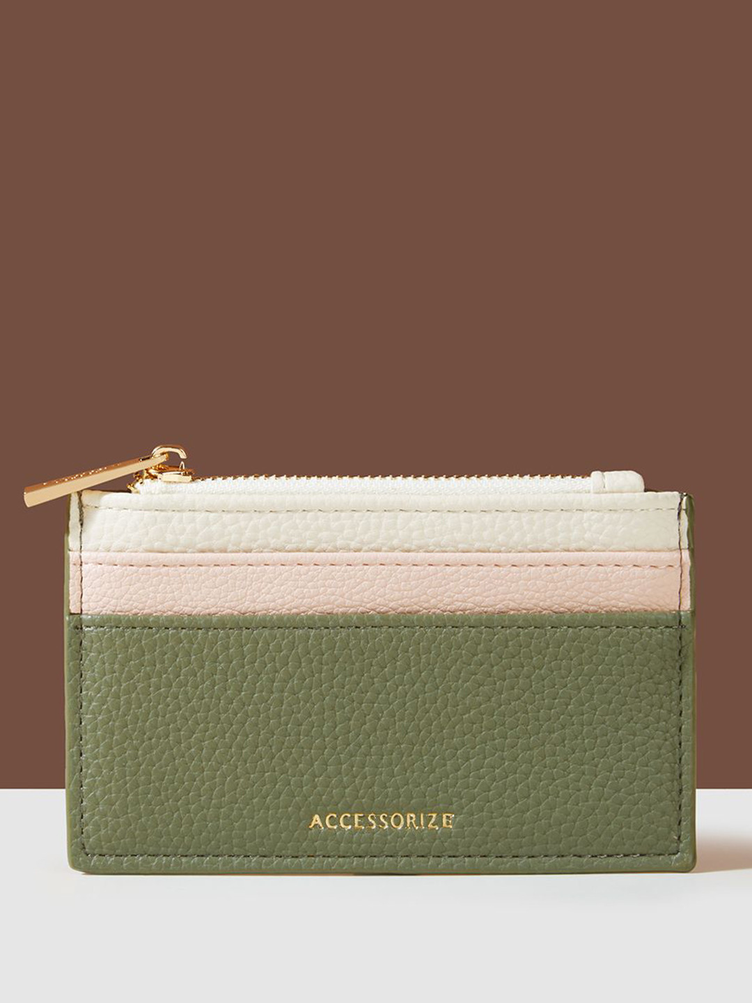 Accessorize Women Colour Block Card Holder