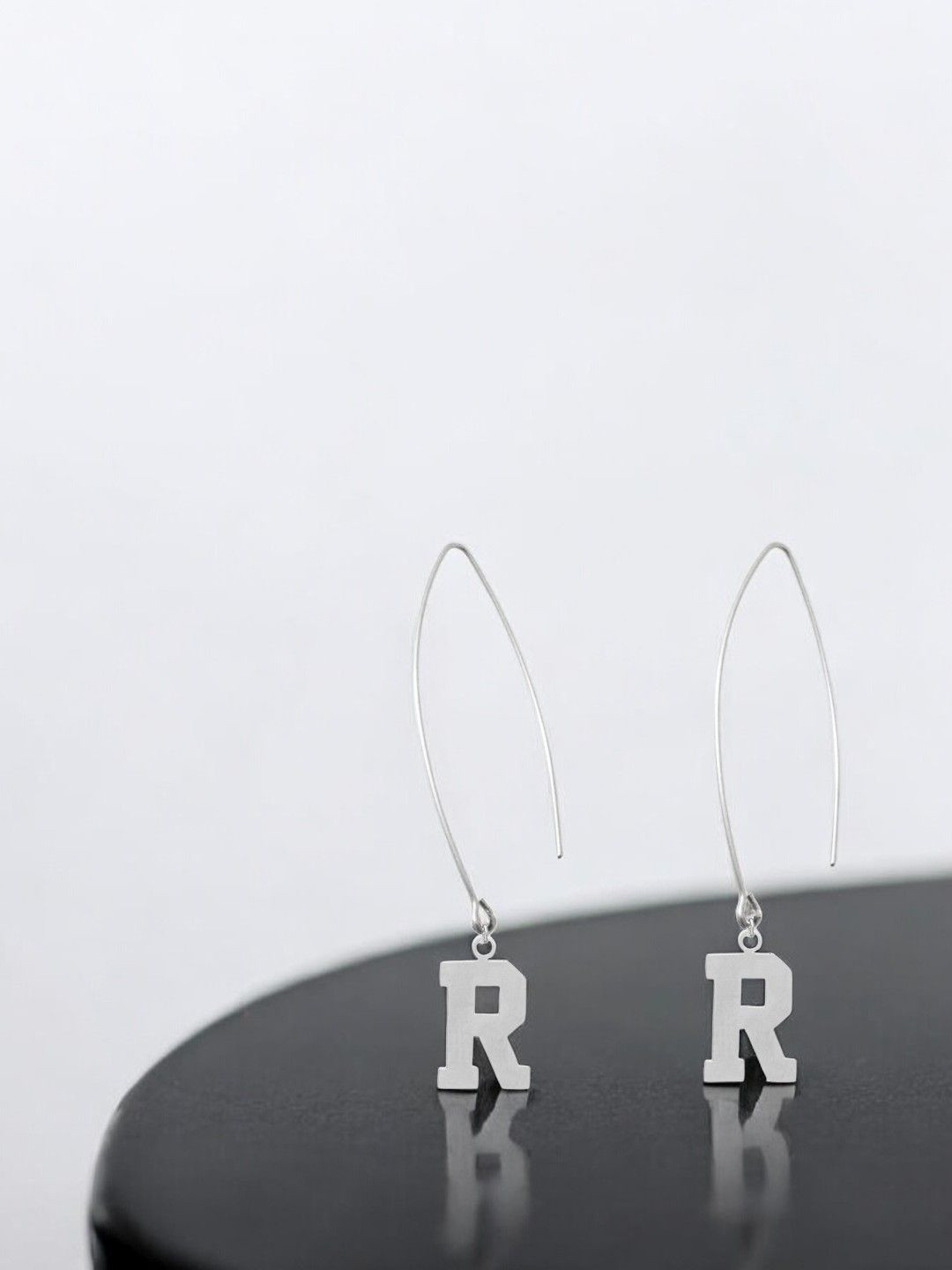 Goldnera 9.25 Sterling Silver Alphabet Shape Drop Earrings