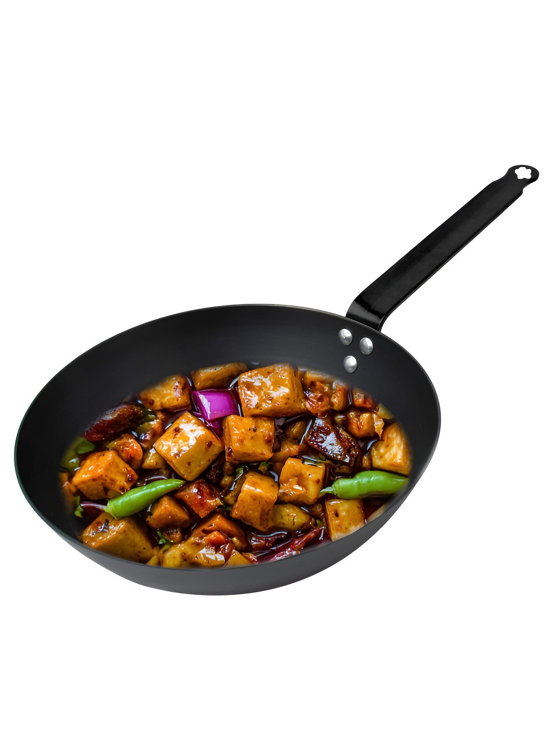 The Better Home Black Dishwasher Safe Pre-Seasoned Frying Non Stick Pan