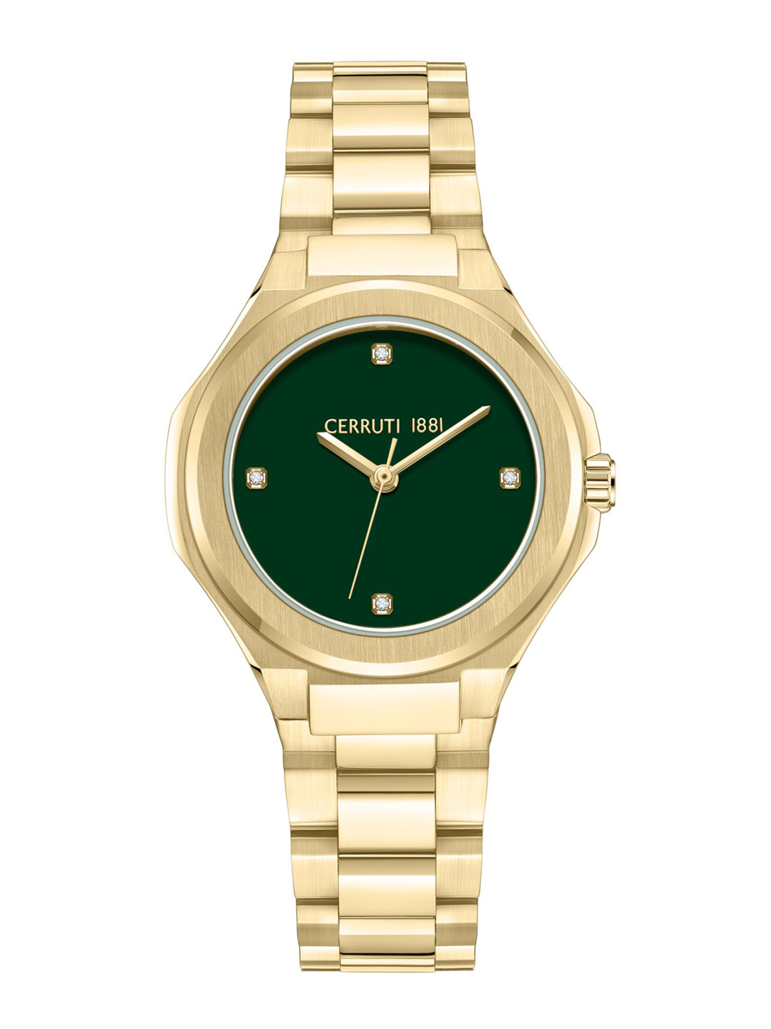 Cerruti 1881 Women Embellished Dial & Stainless Steel Straps Analogue Watch CECIWLG0043602