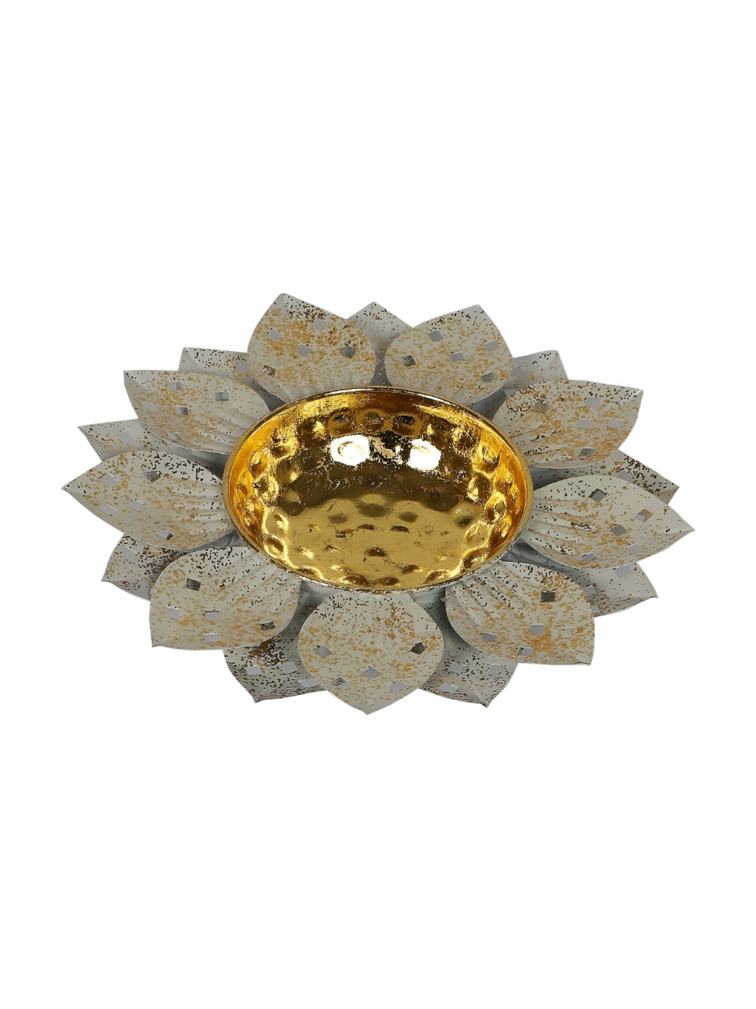 Amaya Decors Yellow & White Spray Flower Decorative Bowls