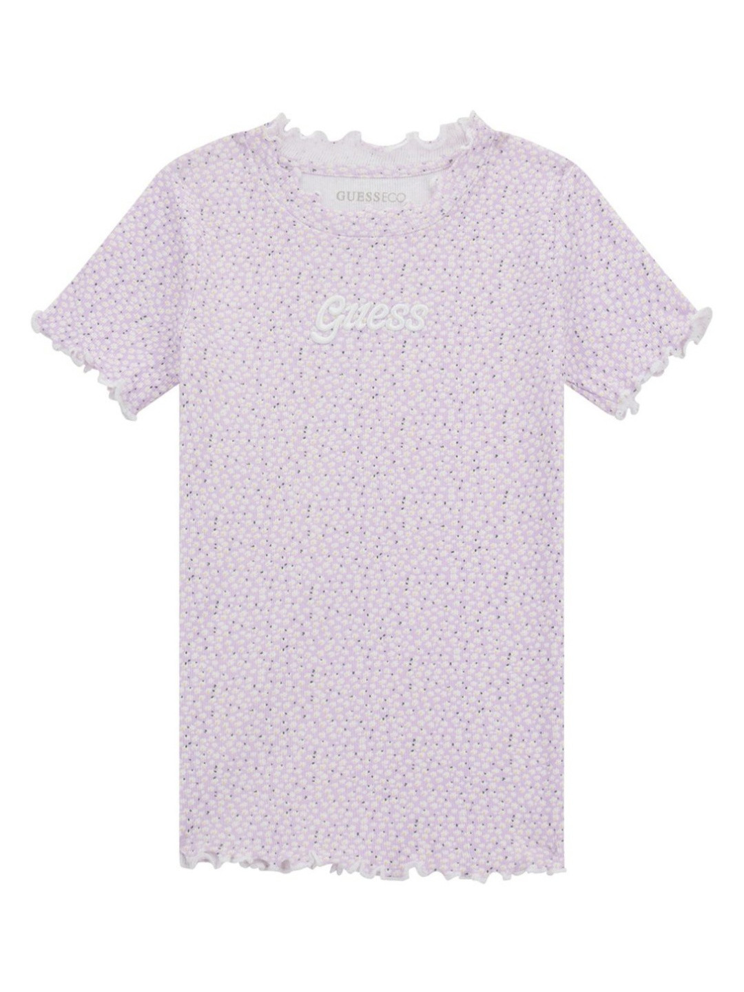 GUESS kids Girls Self Design Round Neck Cotton T-shirt