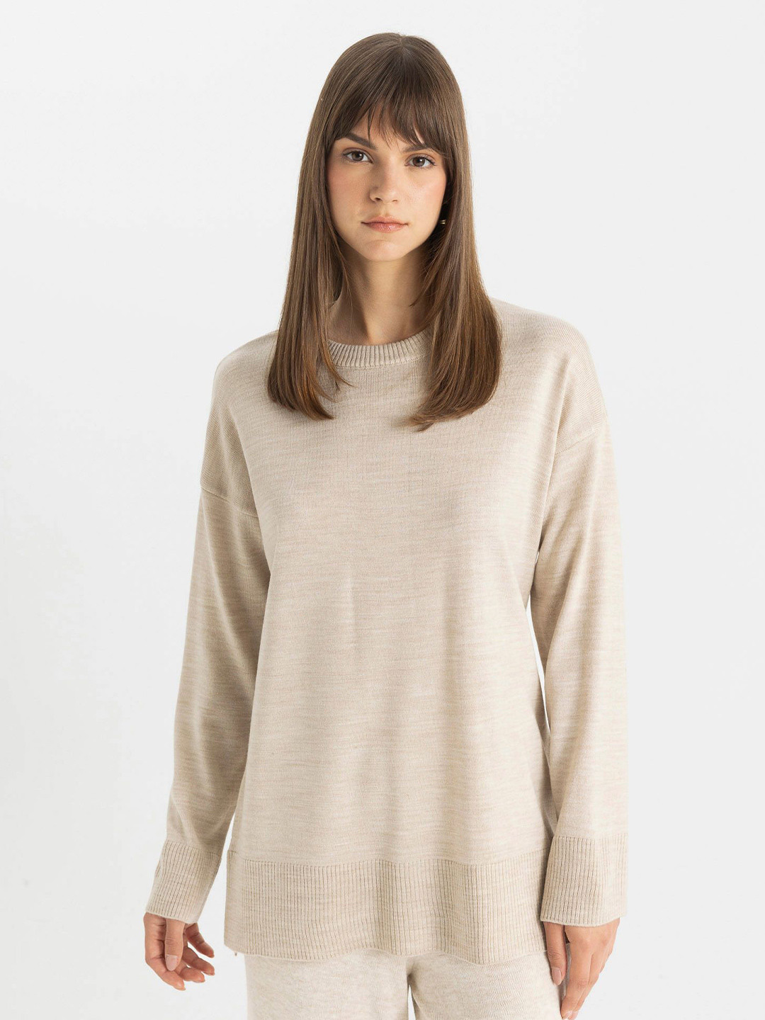 DeFacto Round Neck Long Sleeve Sweaters