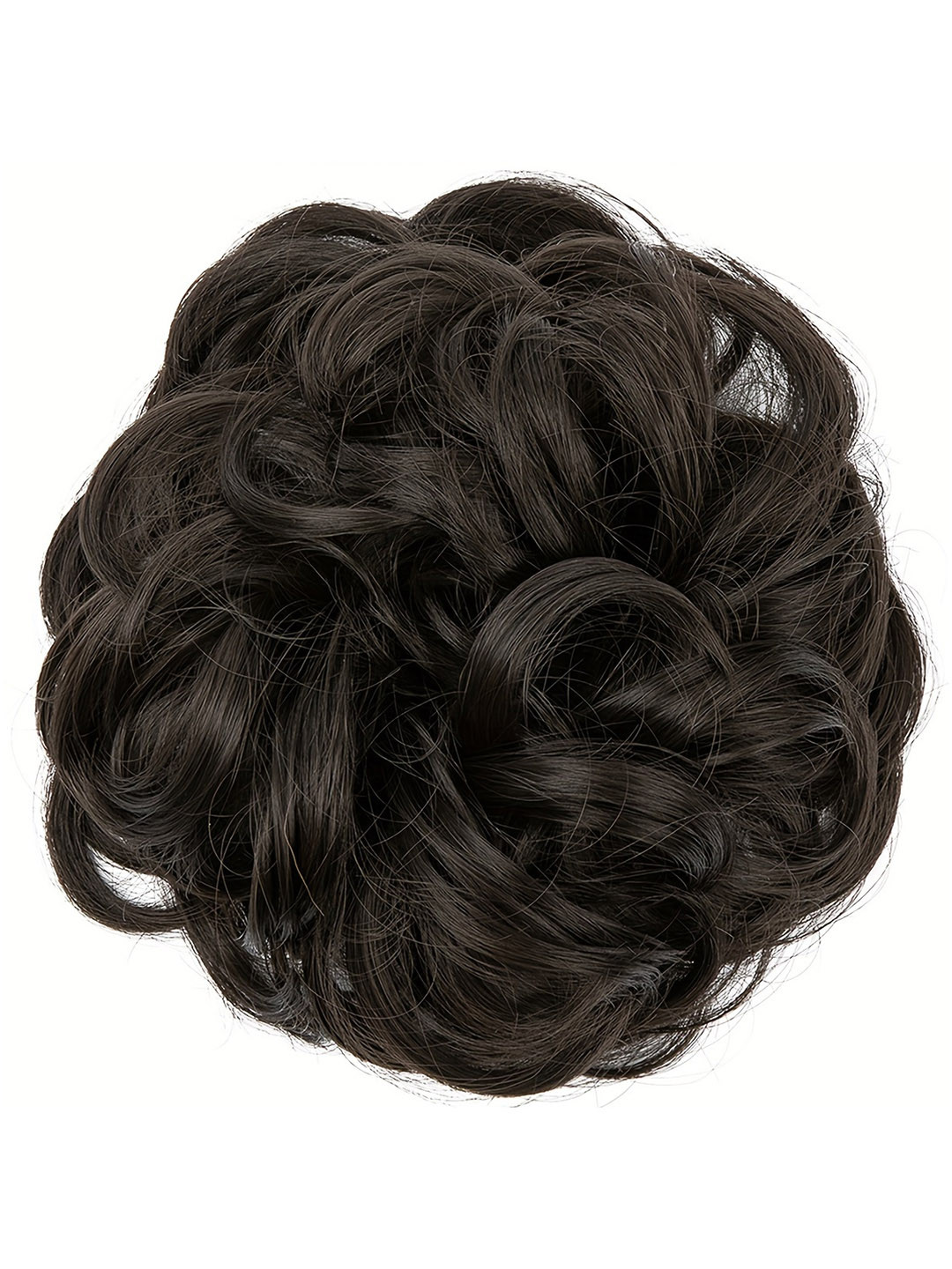 CHRONEX Wavy Curly Messy Bun-Natural Brown