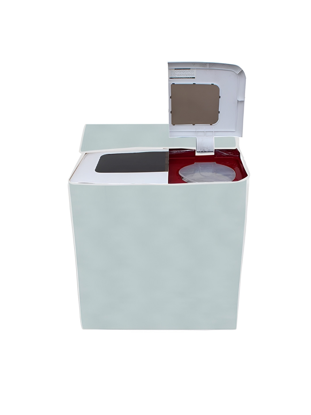 prettykrafts Grey Top Loader Semi Automatic Washing Machine Cover