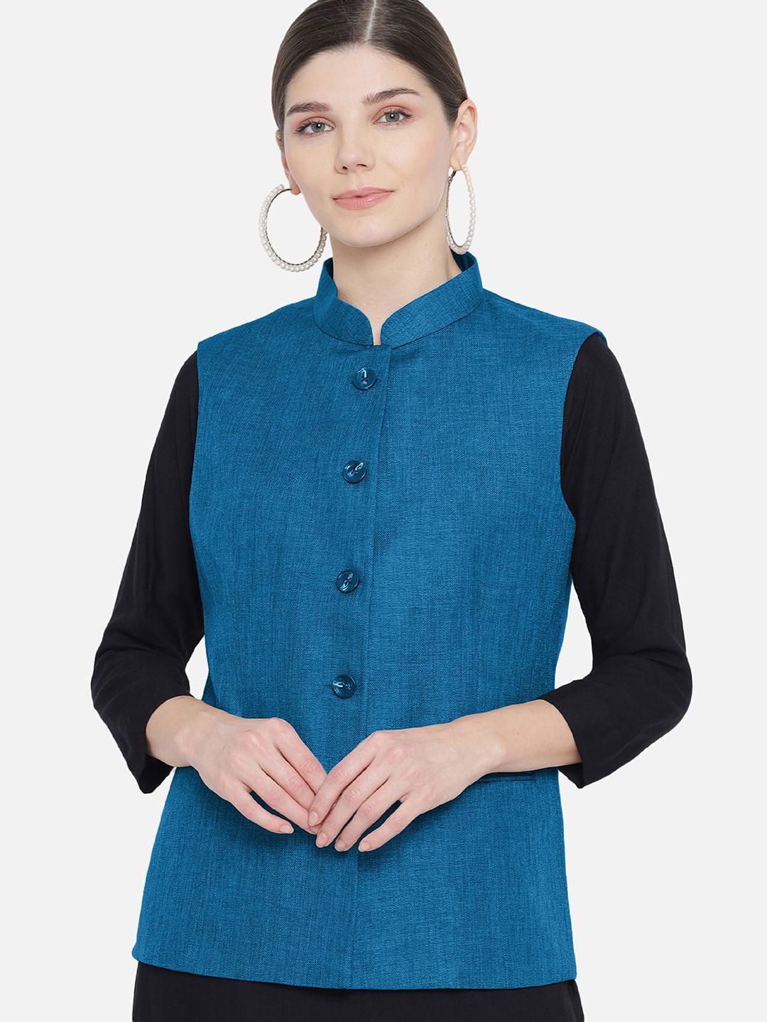 KALINI Women Mandarin Collar Nehru Jackets