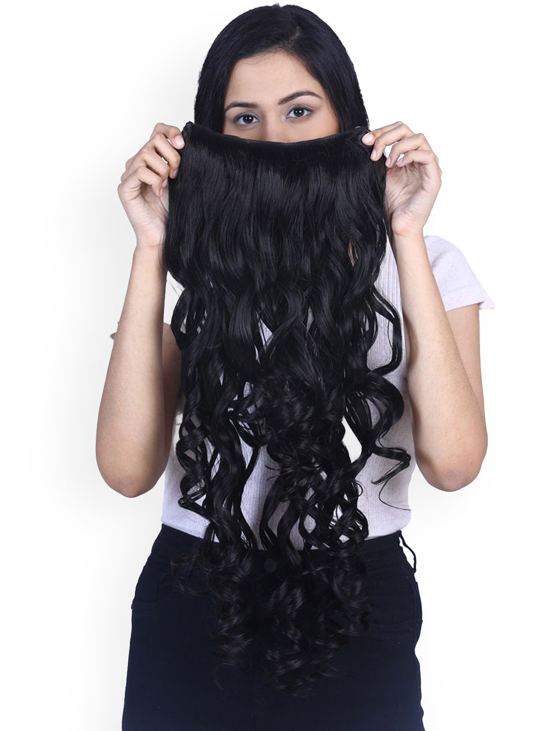 AHS Curly Volume Clip-On Extension-Black
