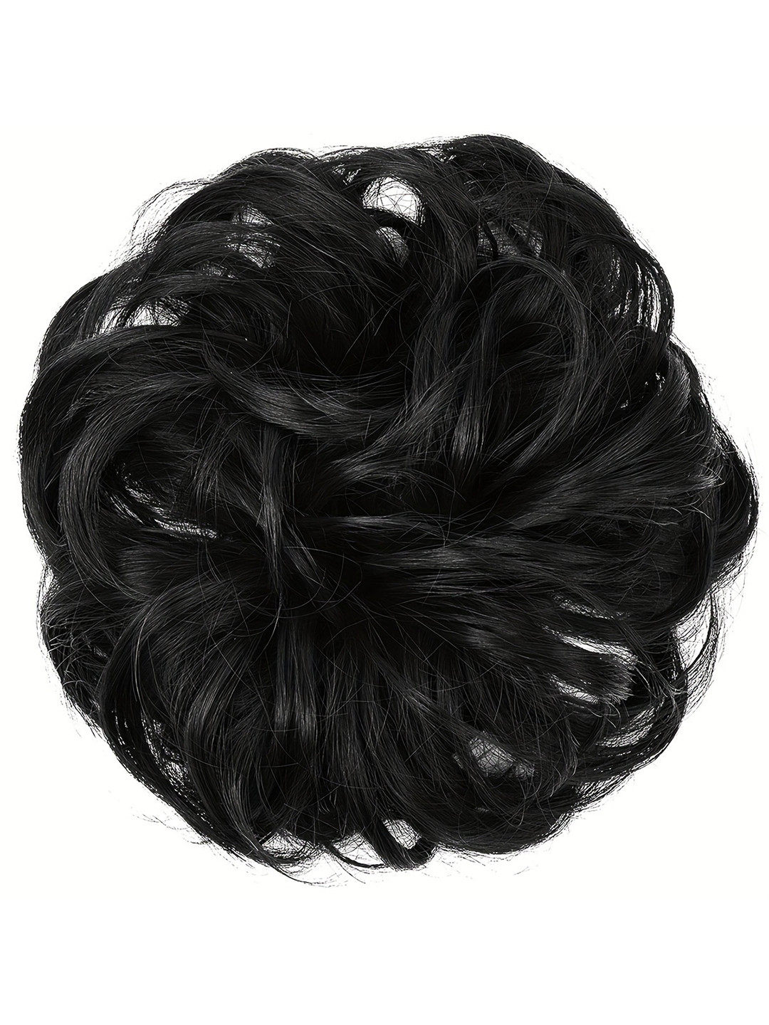 CHRONEX Wavy Curly Messy Bun-Black