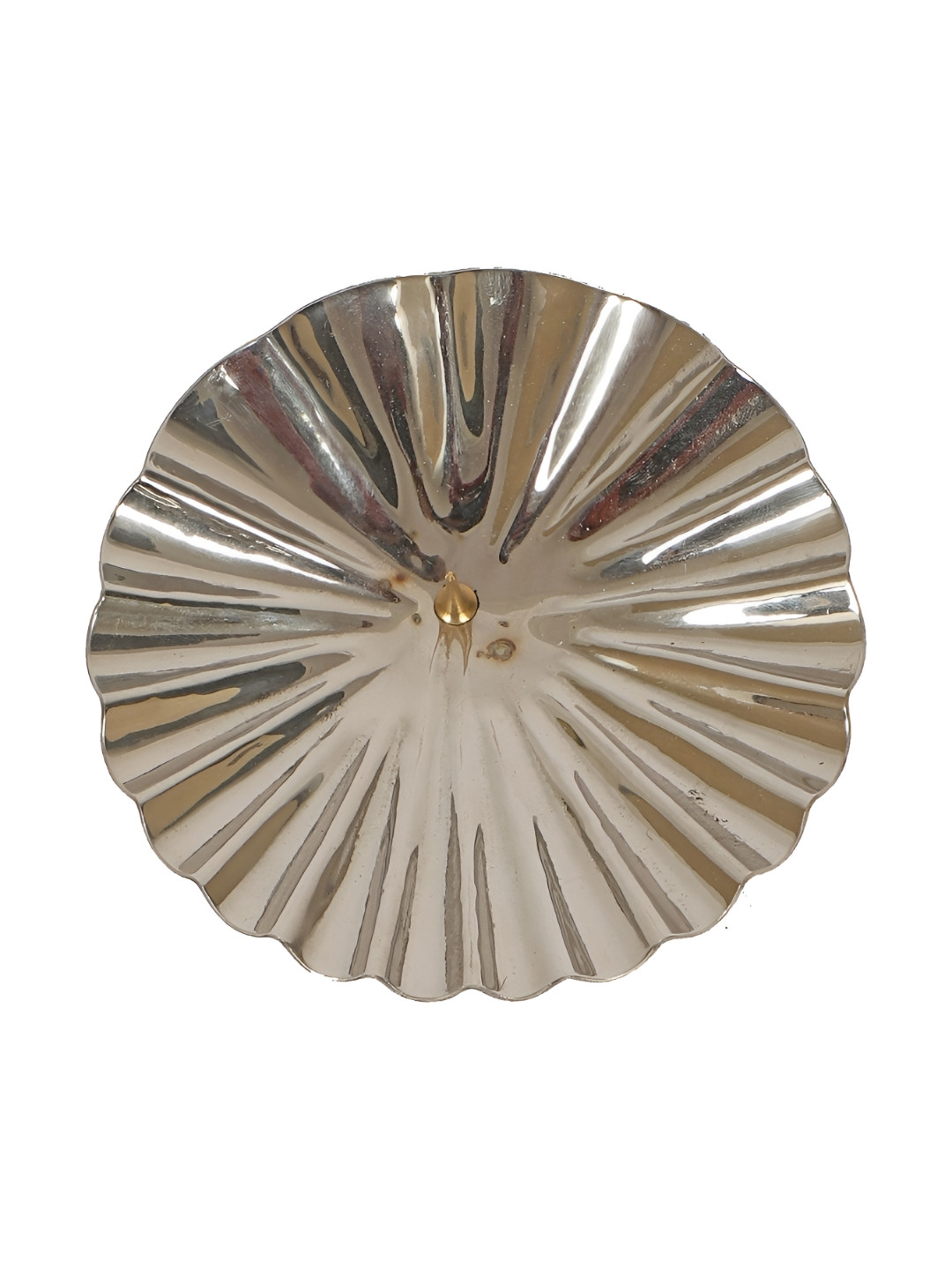 Amaya Decors Silver-Toned Glossy Steel Incense Stick Holder