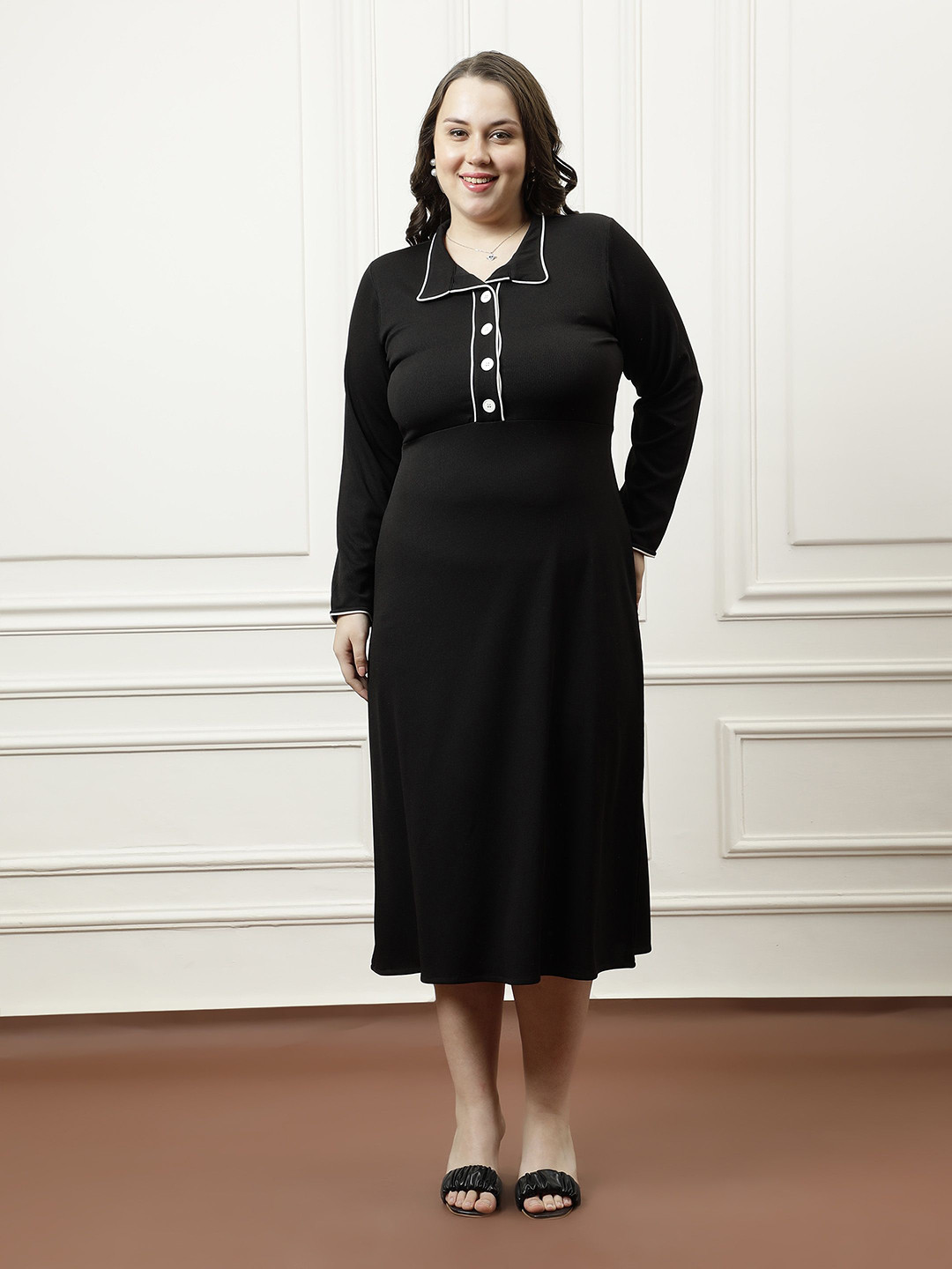 Athena Ample A-Line Midi Dress