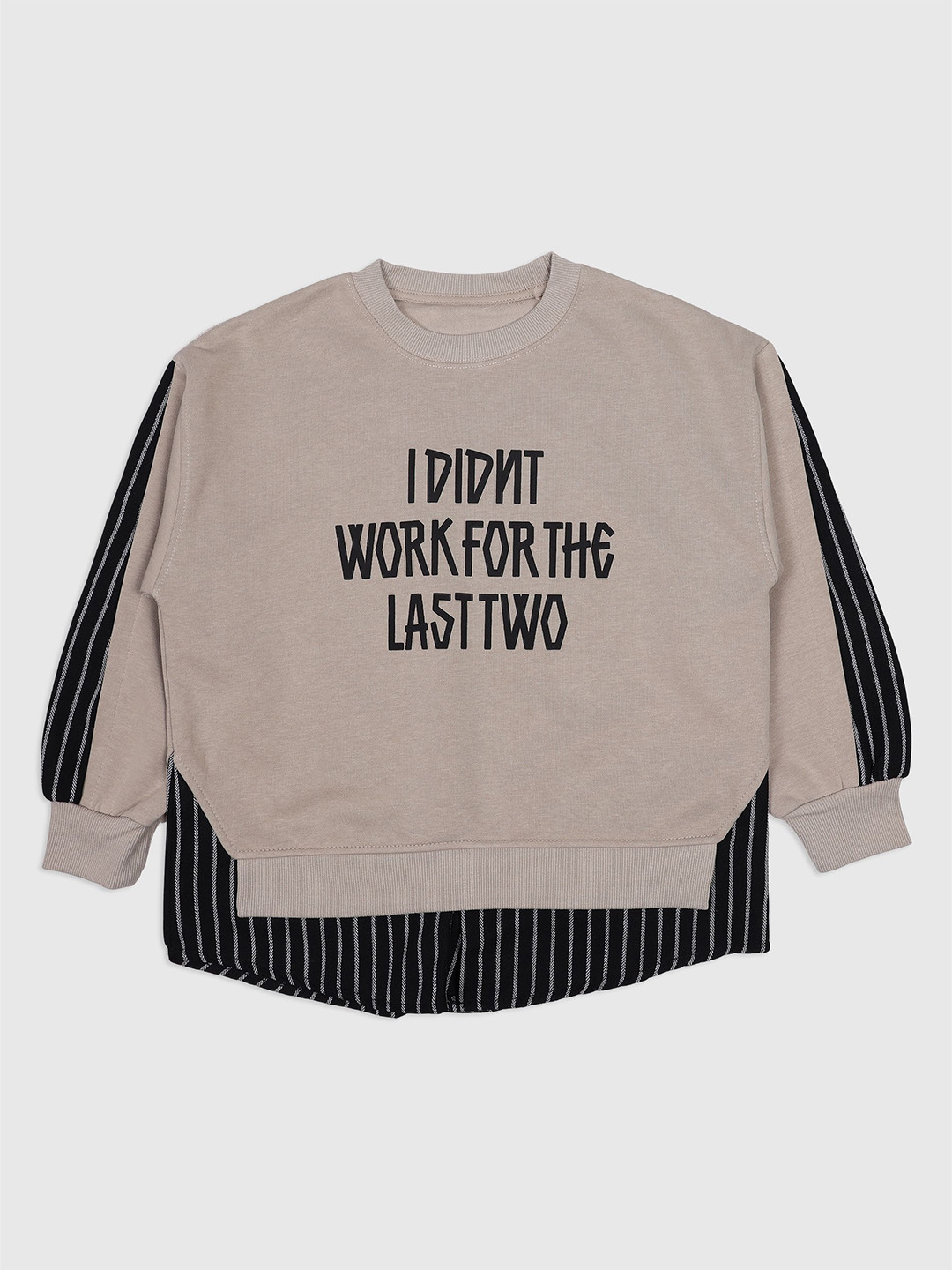 CHUNMUN Boys Printed Round Neck Pullover Sweatshirt