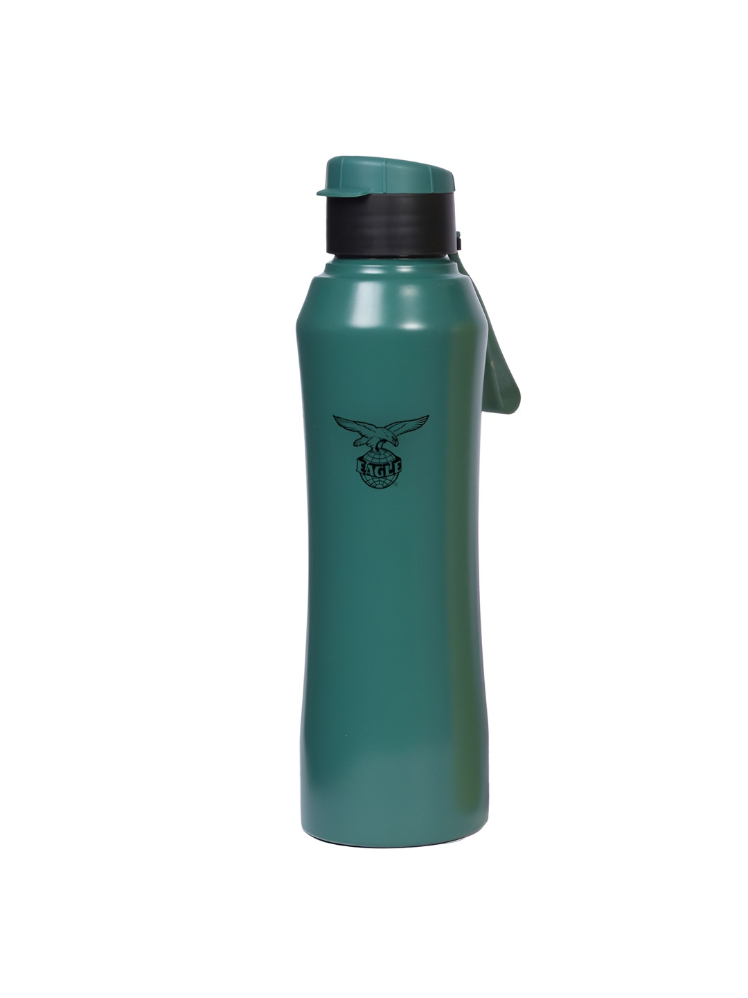 Eagle Frisk Green Brand Logo Stainless Steel Flip Top Water Bottle - 1L