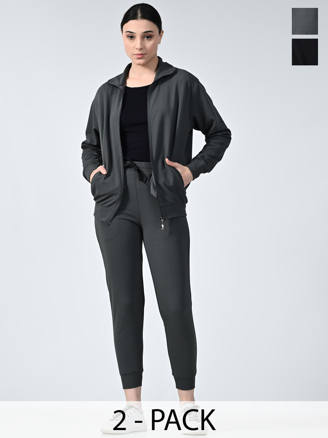 BAESD Pack Of 2 Women Mock Collar Tracksuits