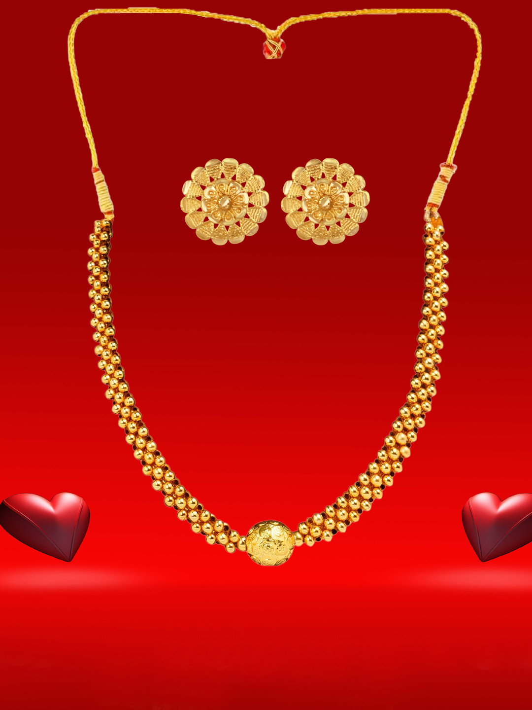 Heer Collection Gold-Plated Jewelry Set