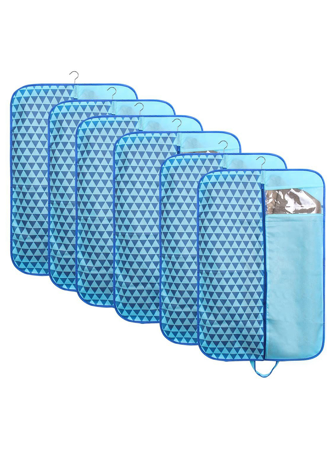 prettykrafts Blue 6 Pieces Reusable Blazer Organisers