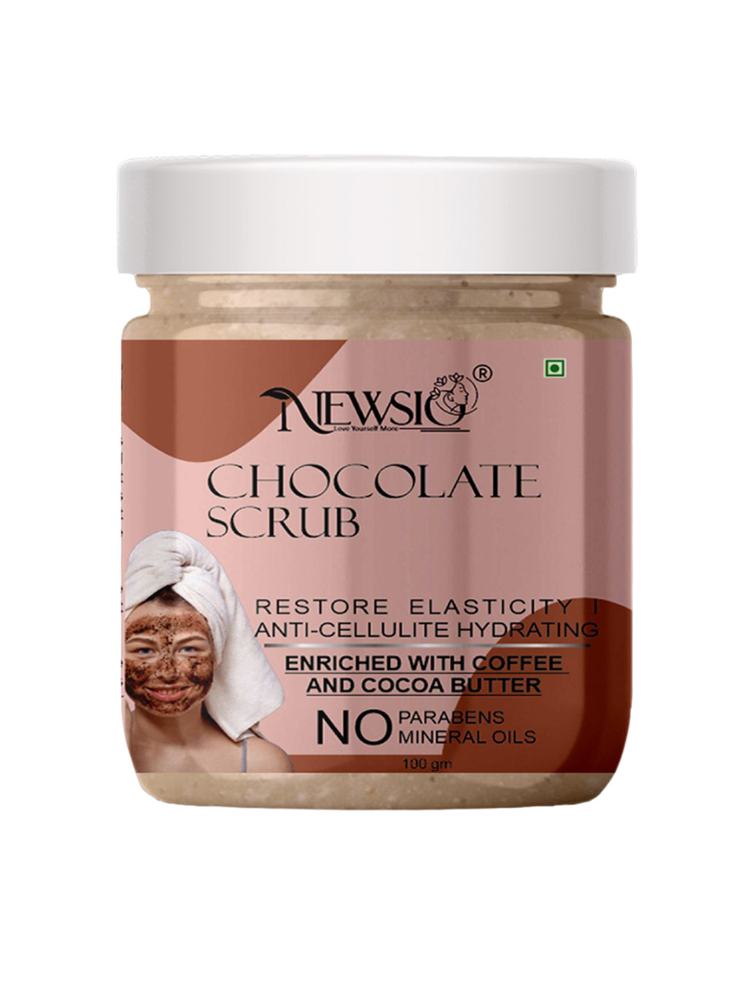 Newsio Chocolate Scrub With Cocoa Butter - 100 g
