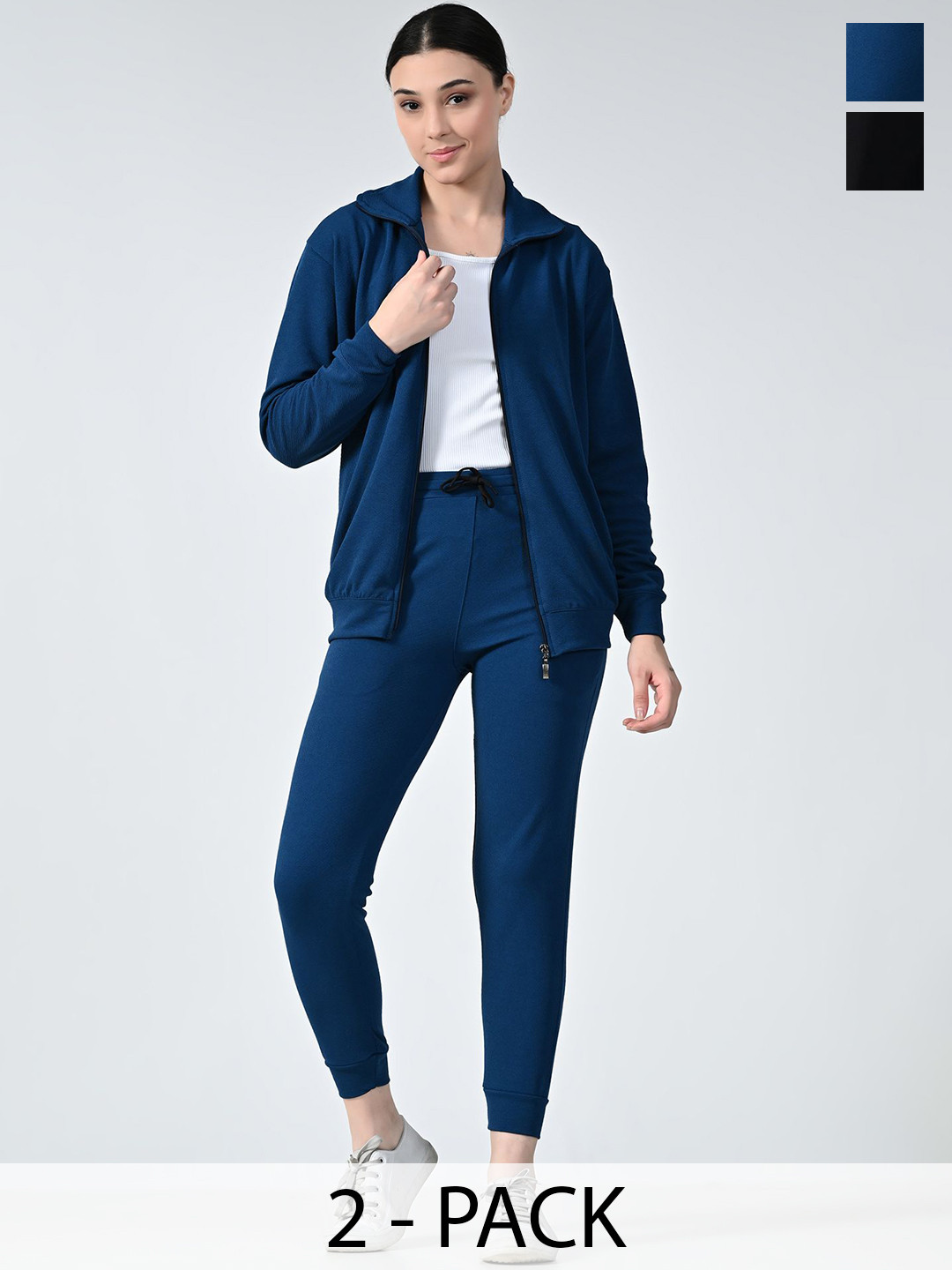 BAESD Pack Of 2 Spread Collar High-Rise Tracksuits