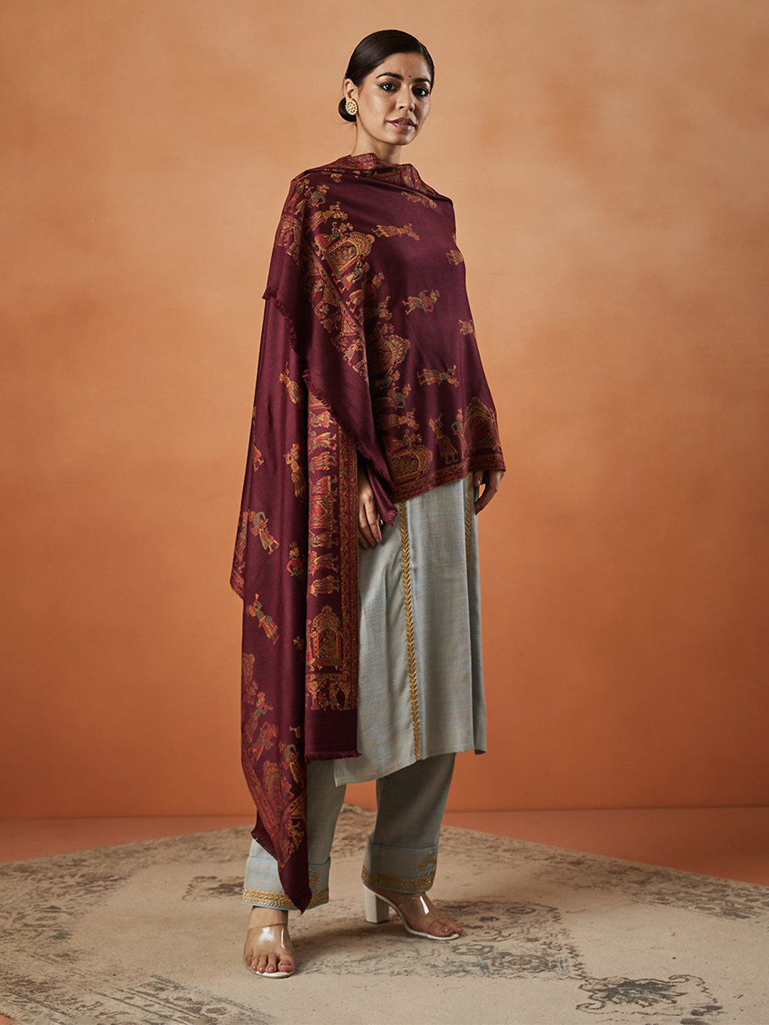 Pashmoda Women Woven Design Stole