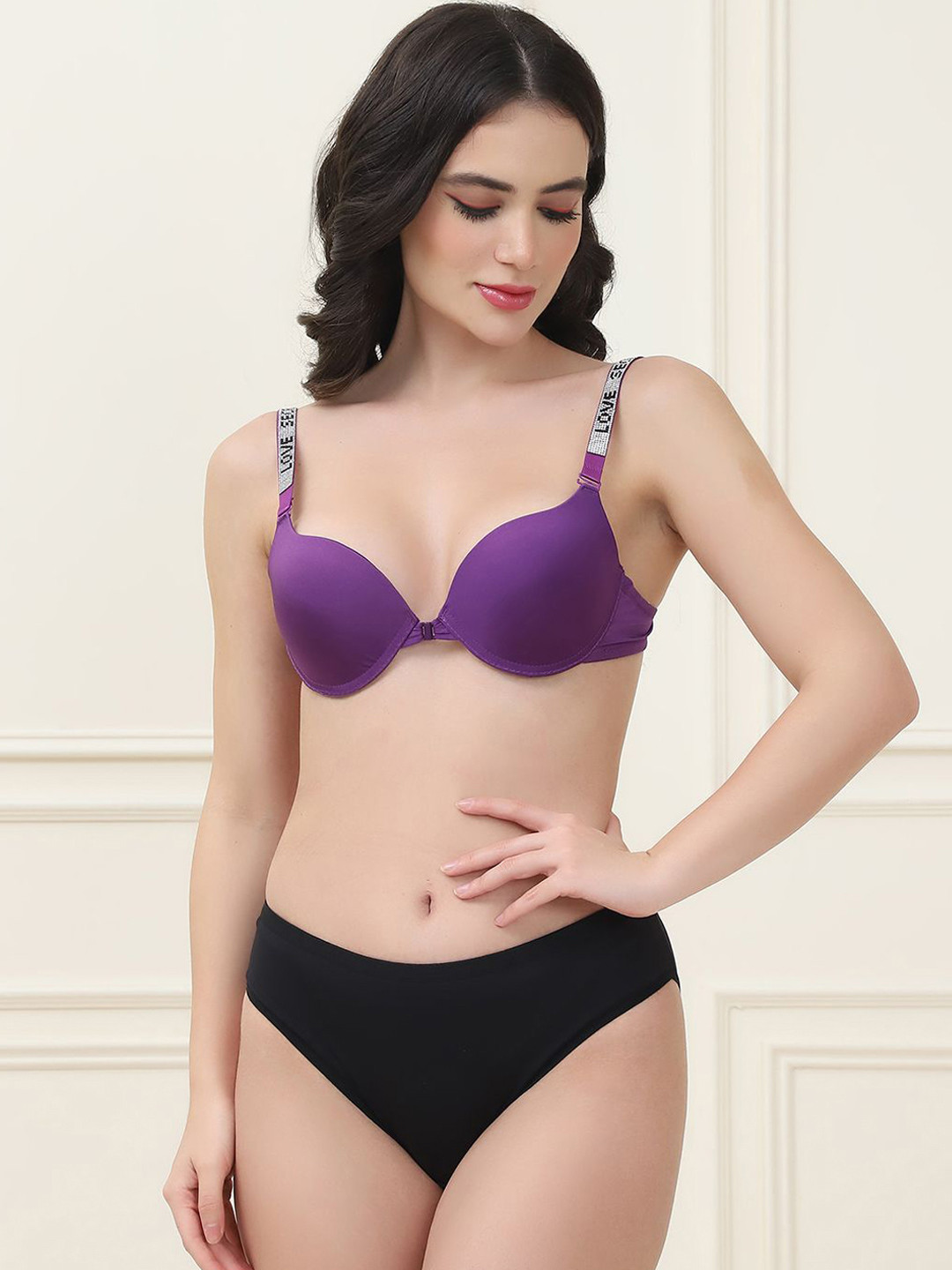 PrettyCat Lightly Padded T- Shirt Lingerie Set