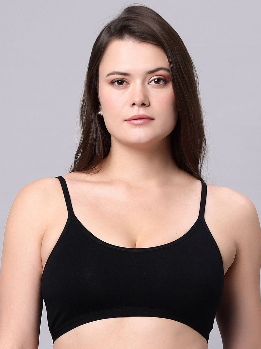 In Care Solid Full Coverage Non Padded Workout Bra