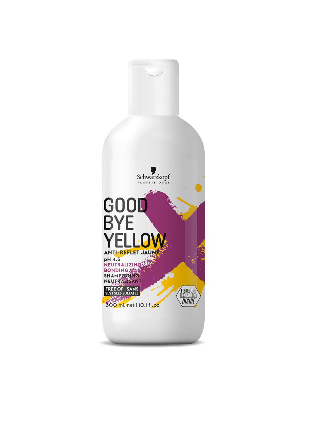 Schwarzkopf PROFESSIONAL Goodbye Yellow Neutralizing Shampoo for Naturally Grey Hair-300ml