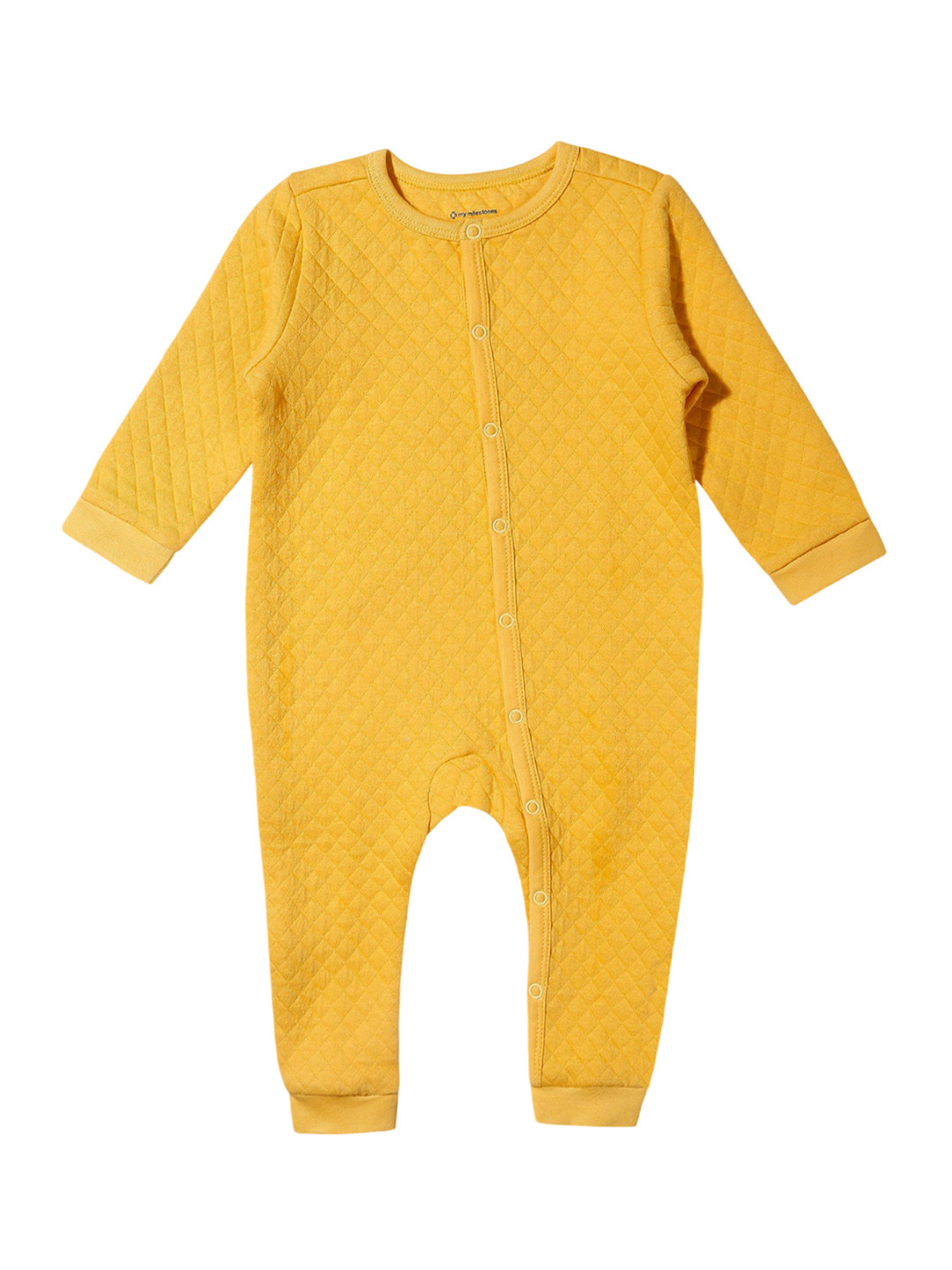 My Milestones Infant Boys Quilted Pure Cotton Romper