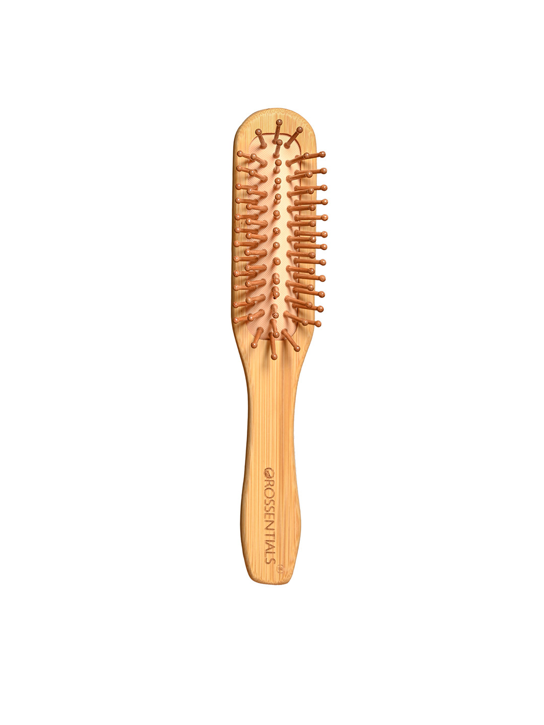 OROSSENTIALS Natural Wooden Vent Hair Brush - Brown