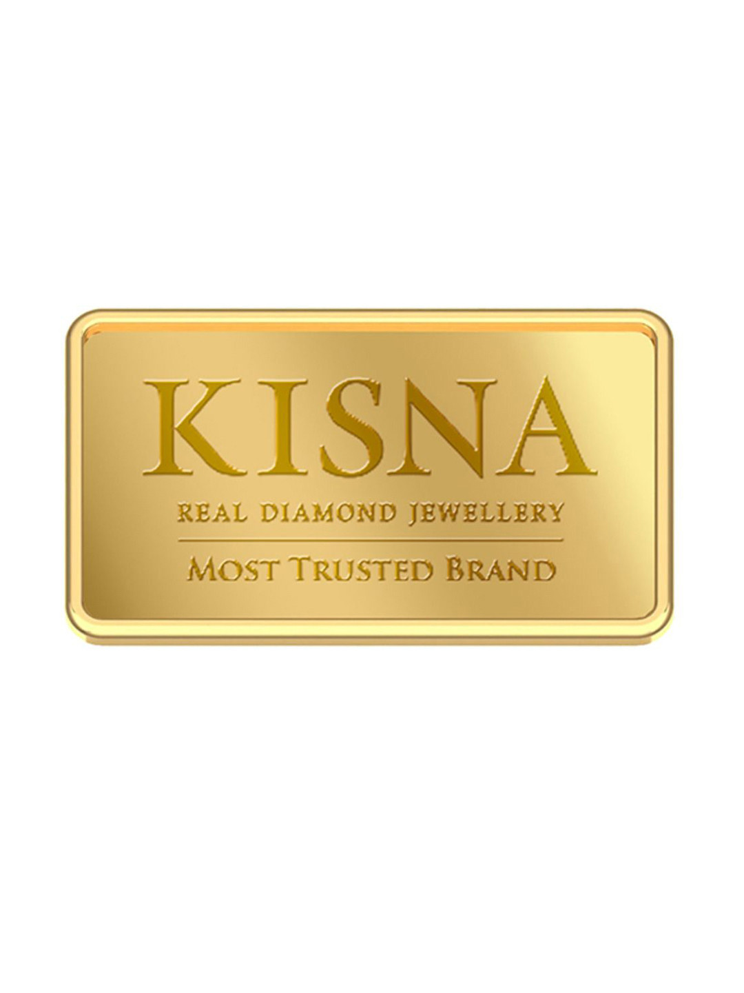 KISNA DIAMOND AND GOLD JEWELLERY Brand Logo 24kt Gold Coin Bar- 5 gm