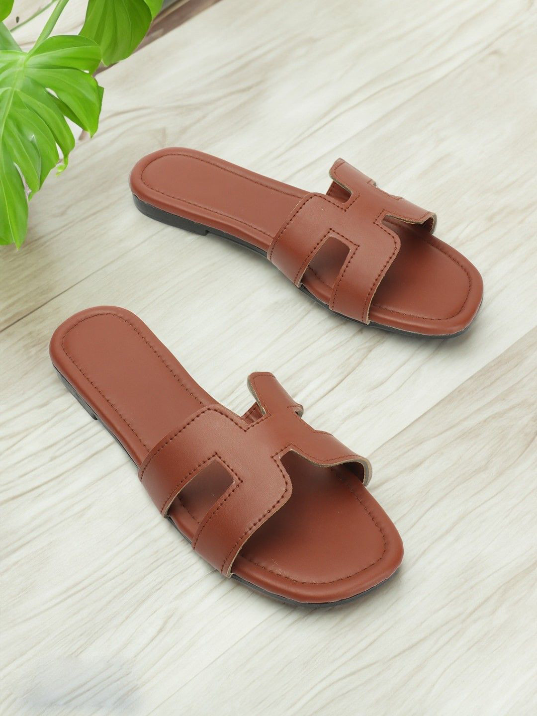 Jbarg Women Solid Open Toe Flats