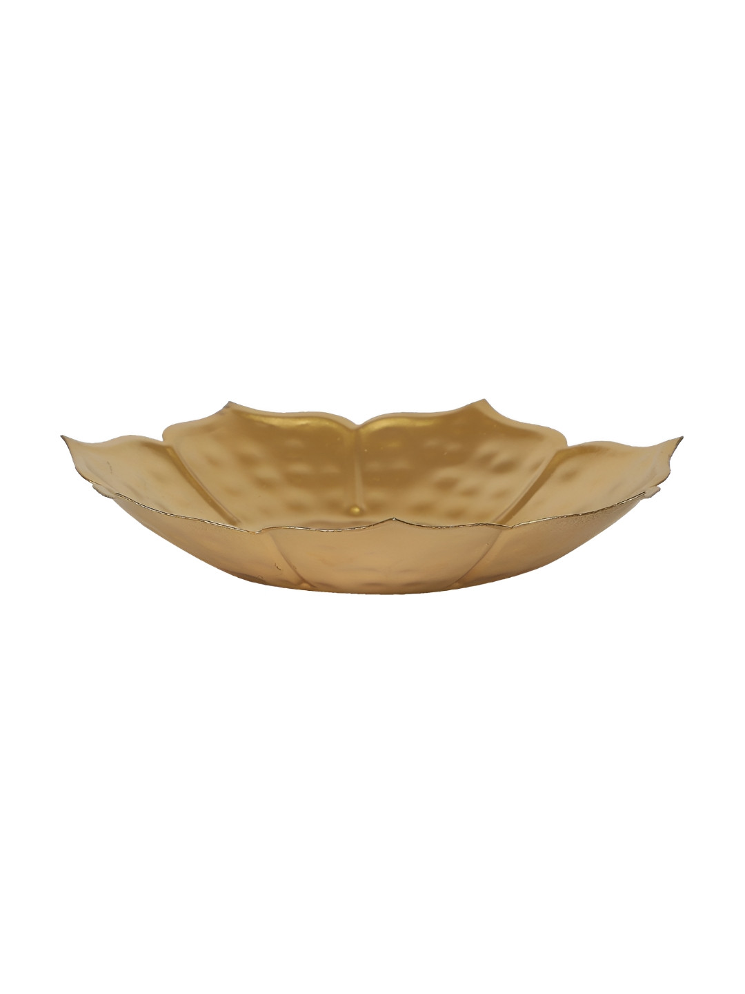Amaya Decors Gold-Toned Metal Sunflower Urli Pooja Thali