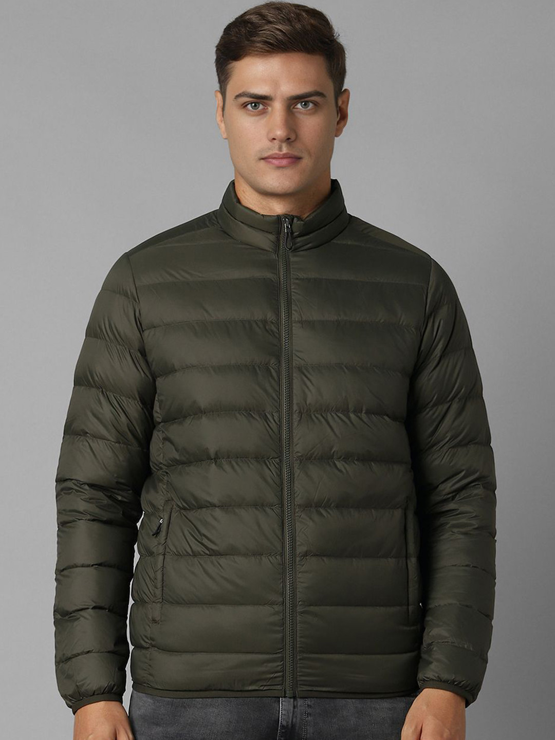 Louis Philippe Sport Men Collarless Padded Jacket