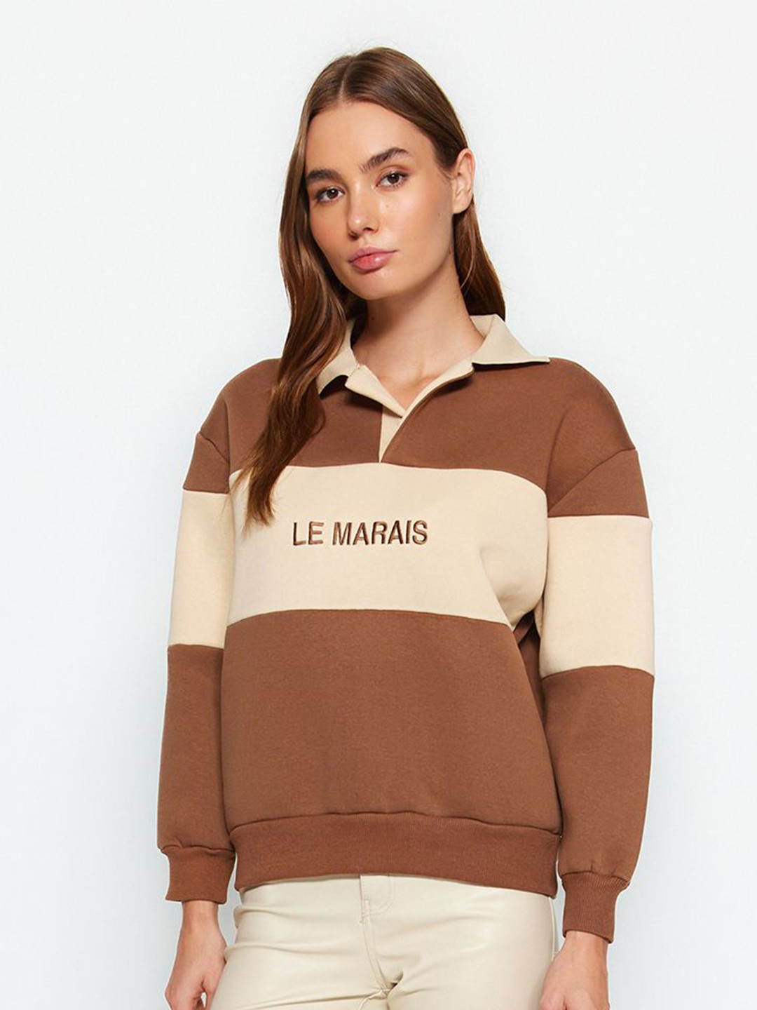 Trendyol Women Colourblocked Sweatshirt