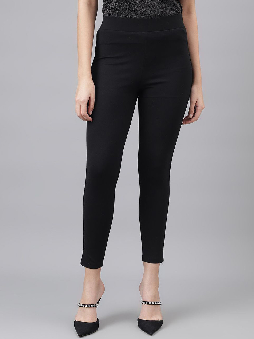 Latin Quarters Women Solid High Rise Ankle-Length Jeggings