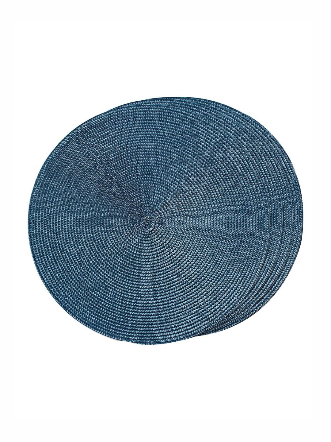 TIED RIBBONS Blue 4 Pieces Round Table Placemats