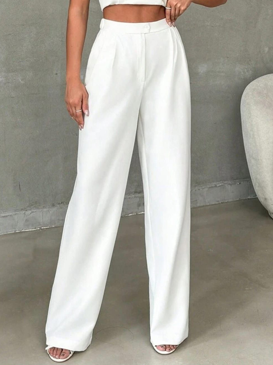 BROADSTAR Women Pleated Korean Pants