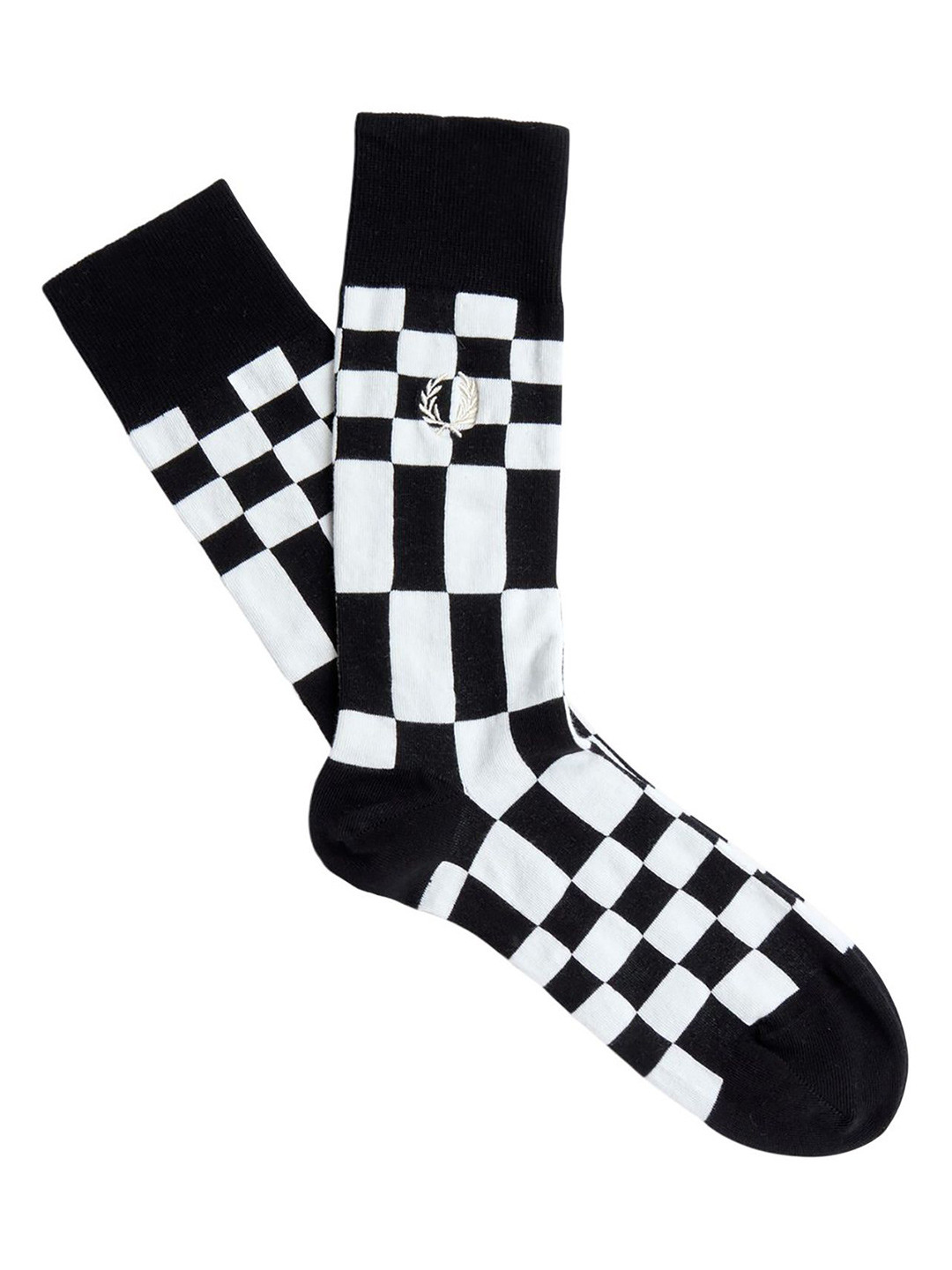 Fred Perry Men Patterned Calf Length Socks
