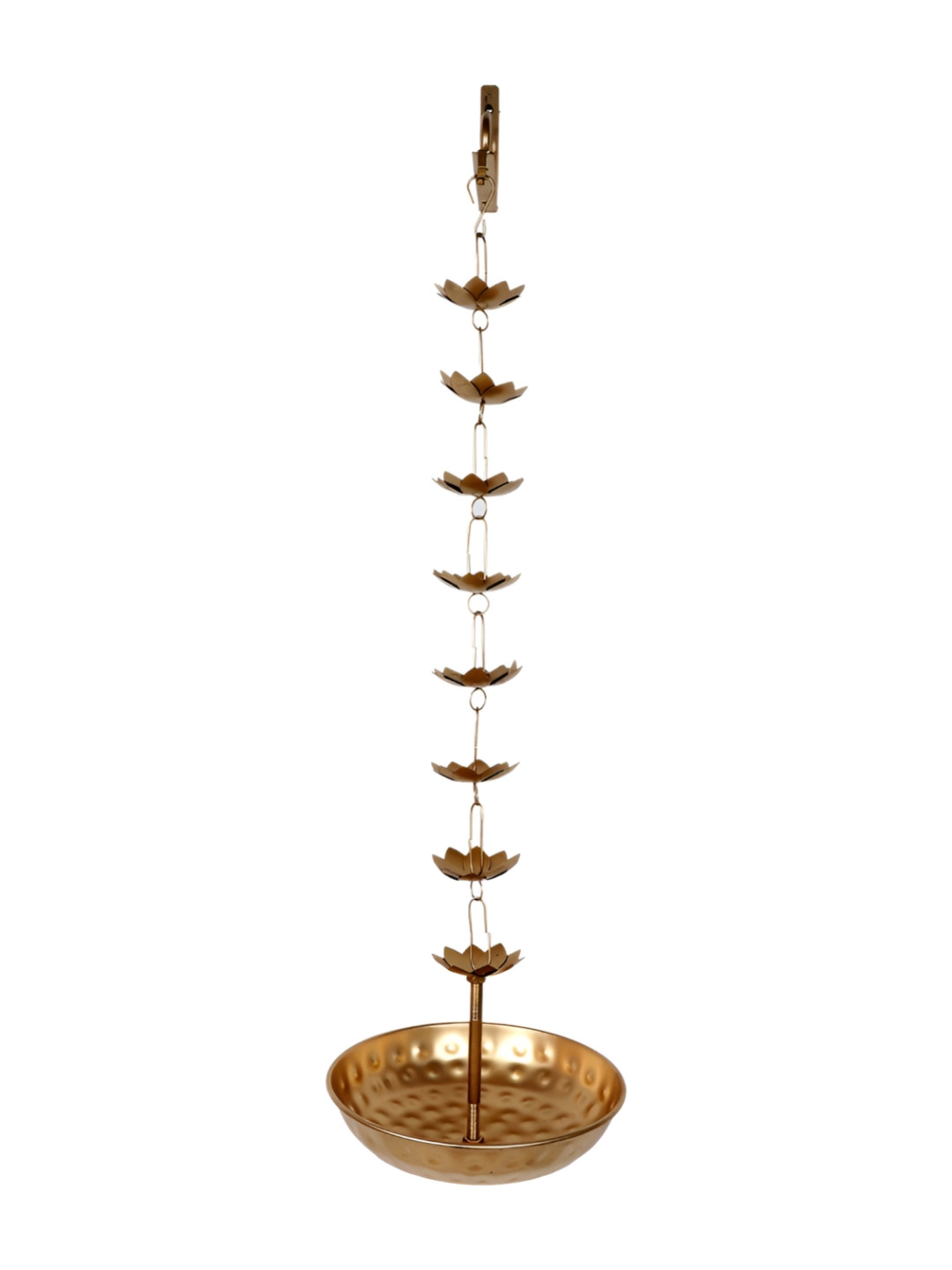 Amaya Decors Gold-Toned 4 Pieces Hanging Flower Decortive Bowls