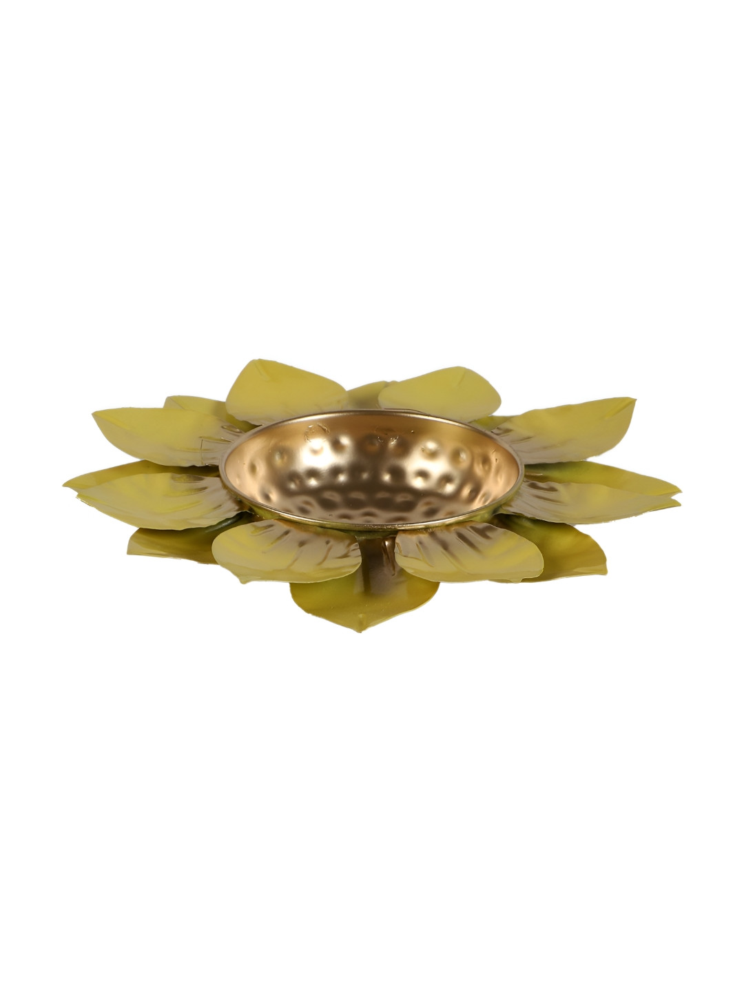 Amaya Decors Yellow Flower Cut Decorative Bowl