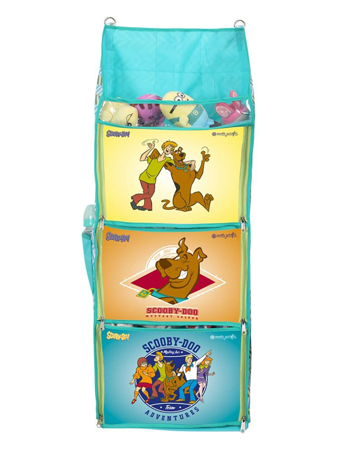 prettykrafts Blue & Yellow Printed Reusable Multi-Utility Organisers