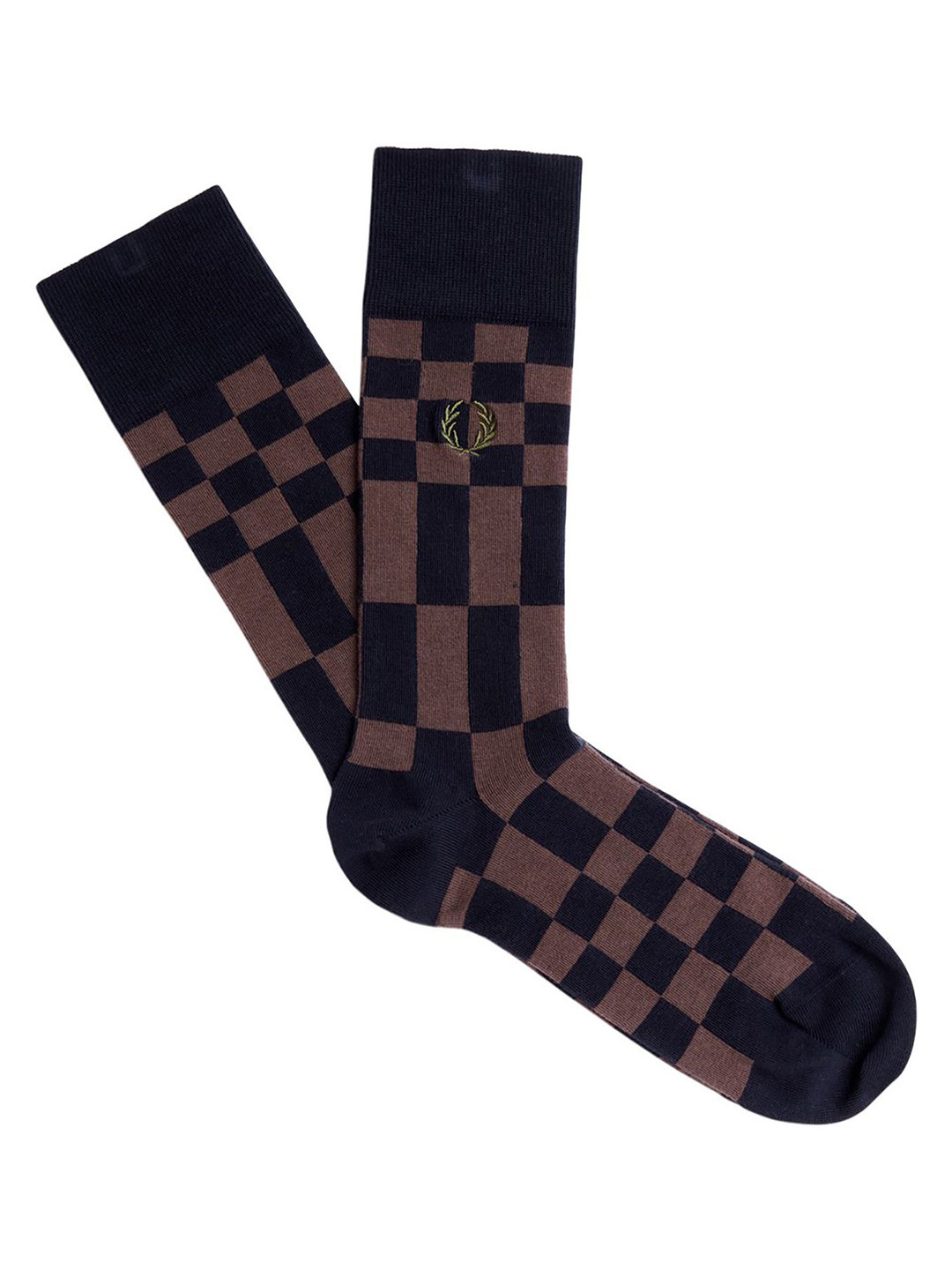 Fred Perry Men checked Calf-Length Socks